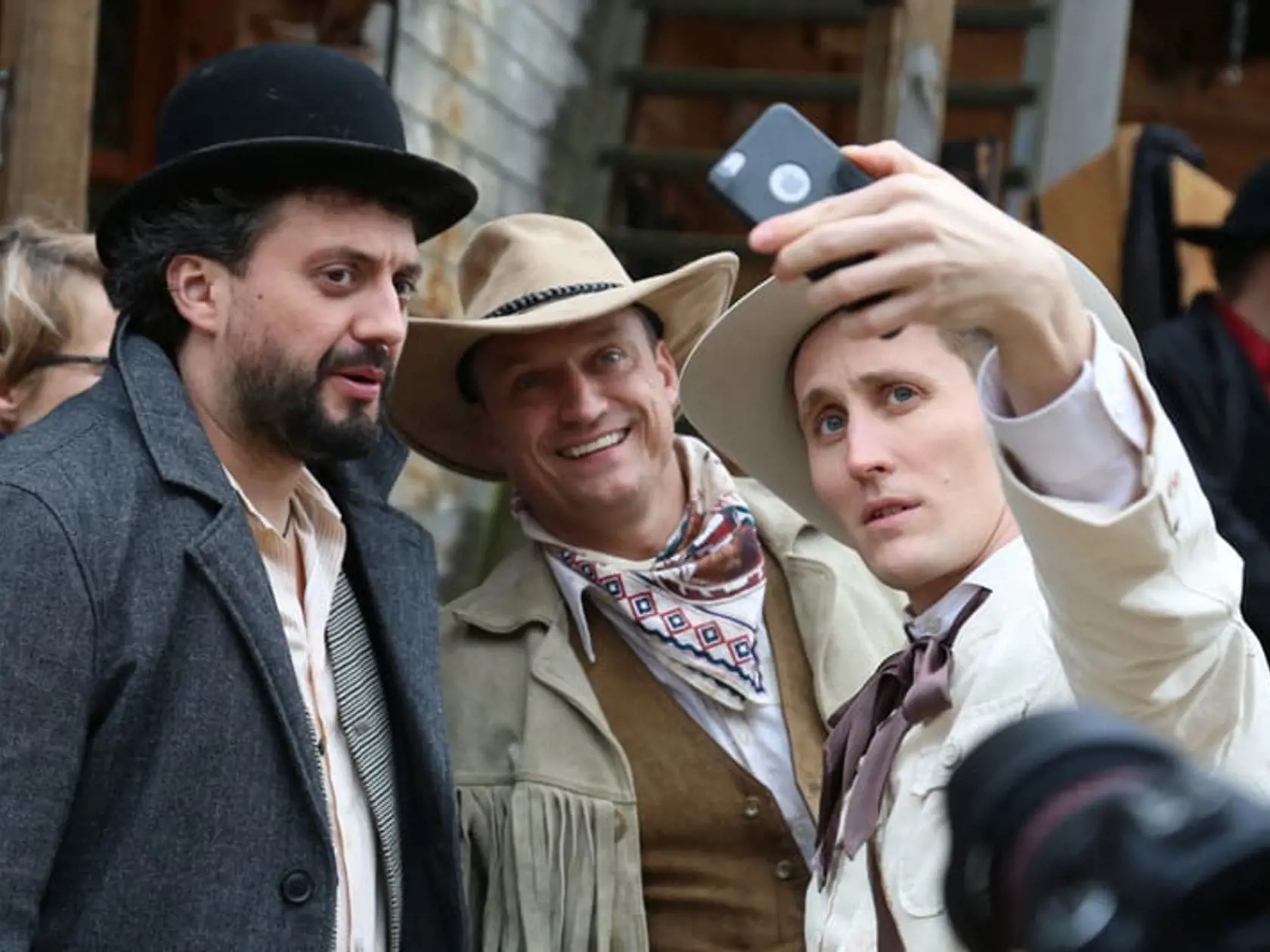 Na snímke zľava: Marián Čekovský, Marcel Forgáč a Matej Sajfa Cifra.