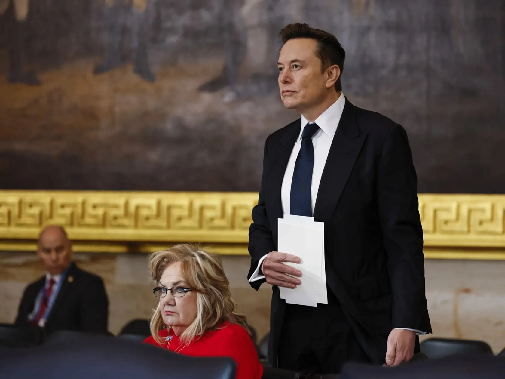 Inaugurácia Donalda Trumpa. Na snímke Elon Musk.