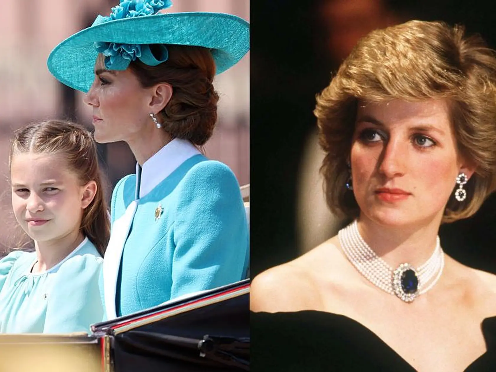 Charlotte sa nápadne podobá na babičku Dianu.