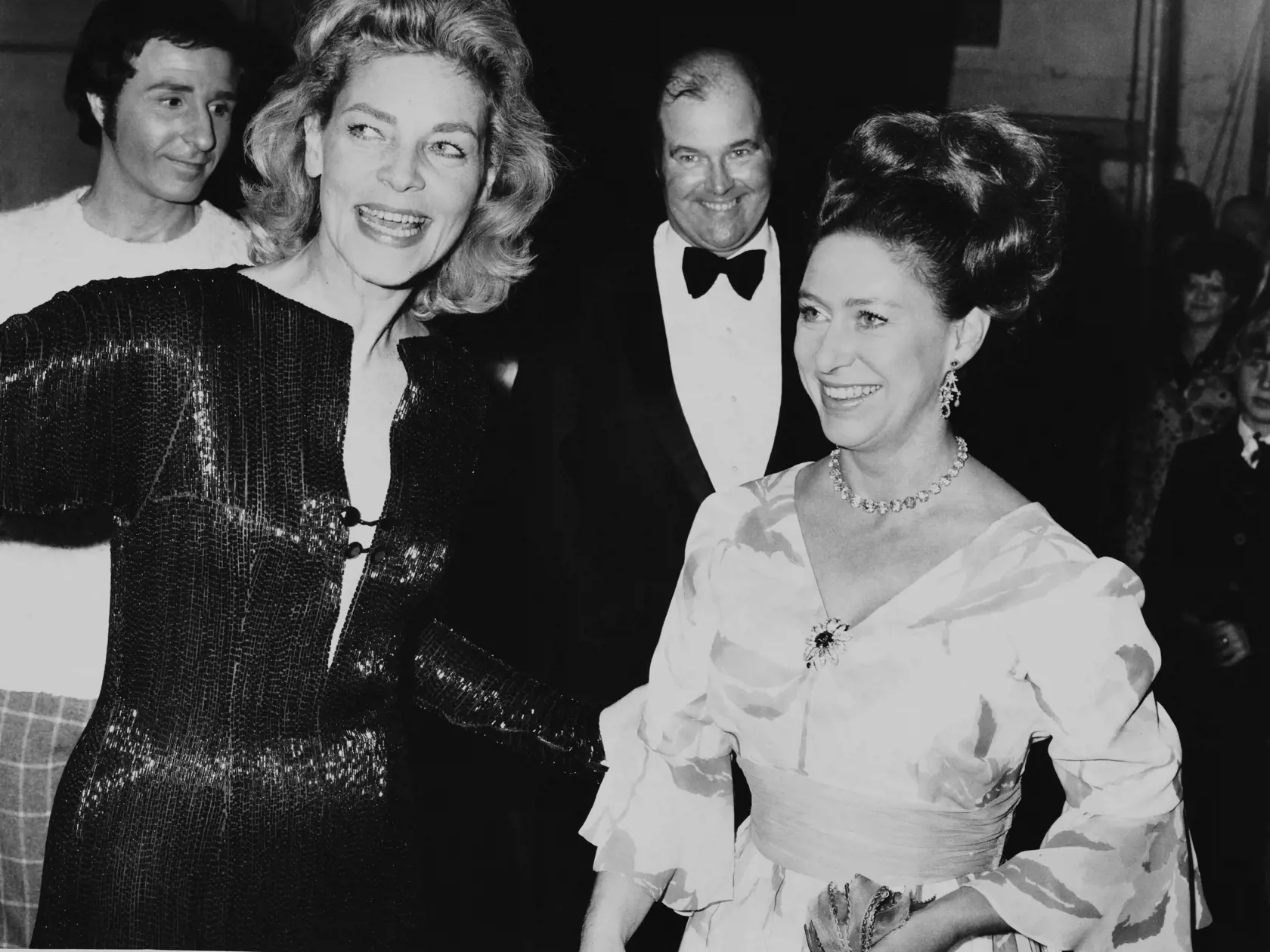 Lauren Bacall a princezná Margaret