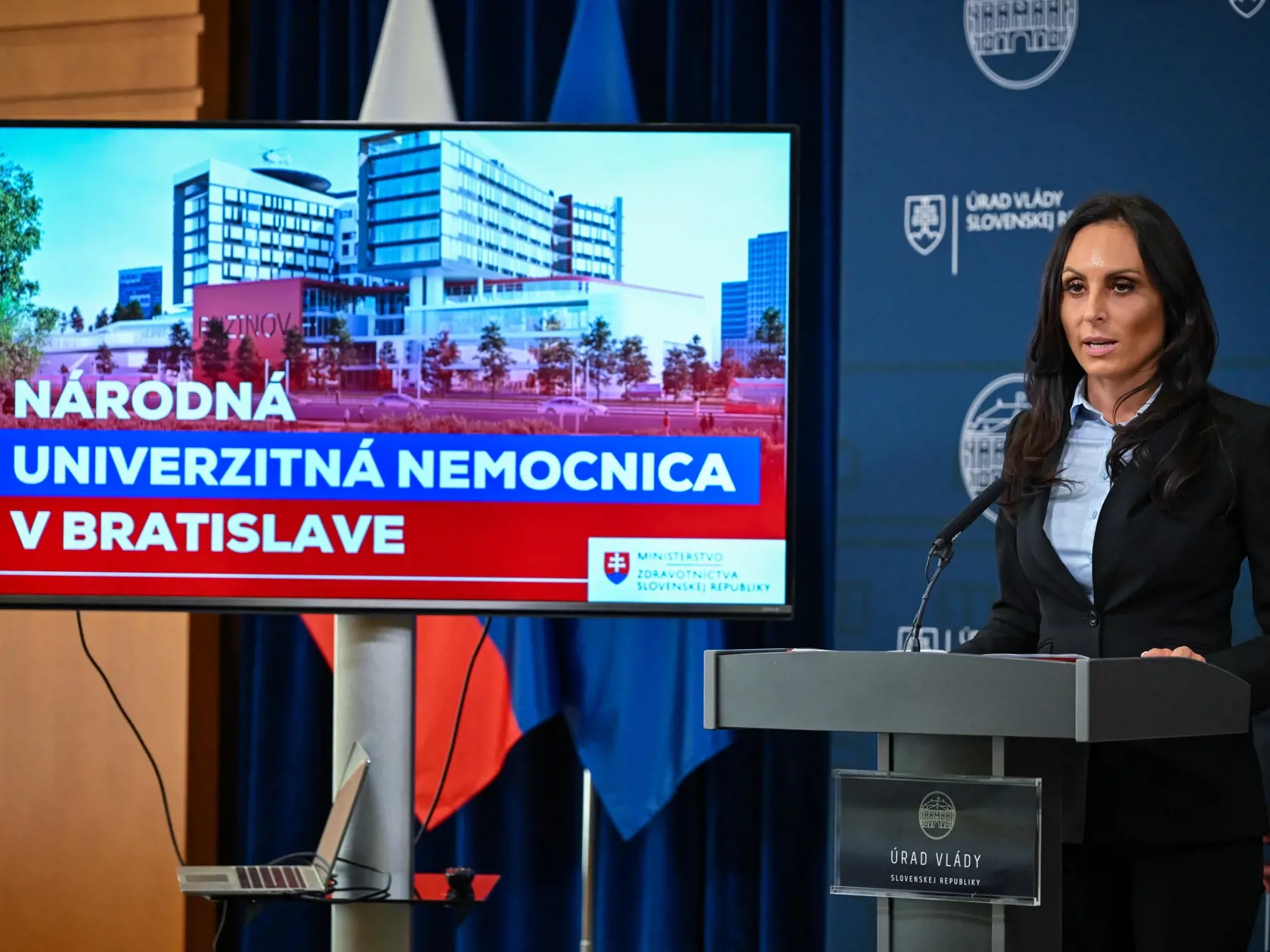 Na snímke ministerka zdravotníctva SR Zuzana Dolinková (Hlas-SD) počas tlačovej konferencie po skončení 36. schôdze vlády SR 29. mája 2024 v Bratislave.