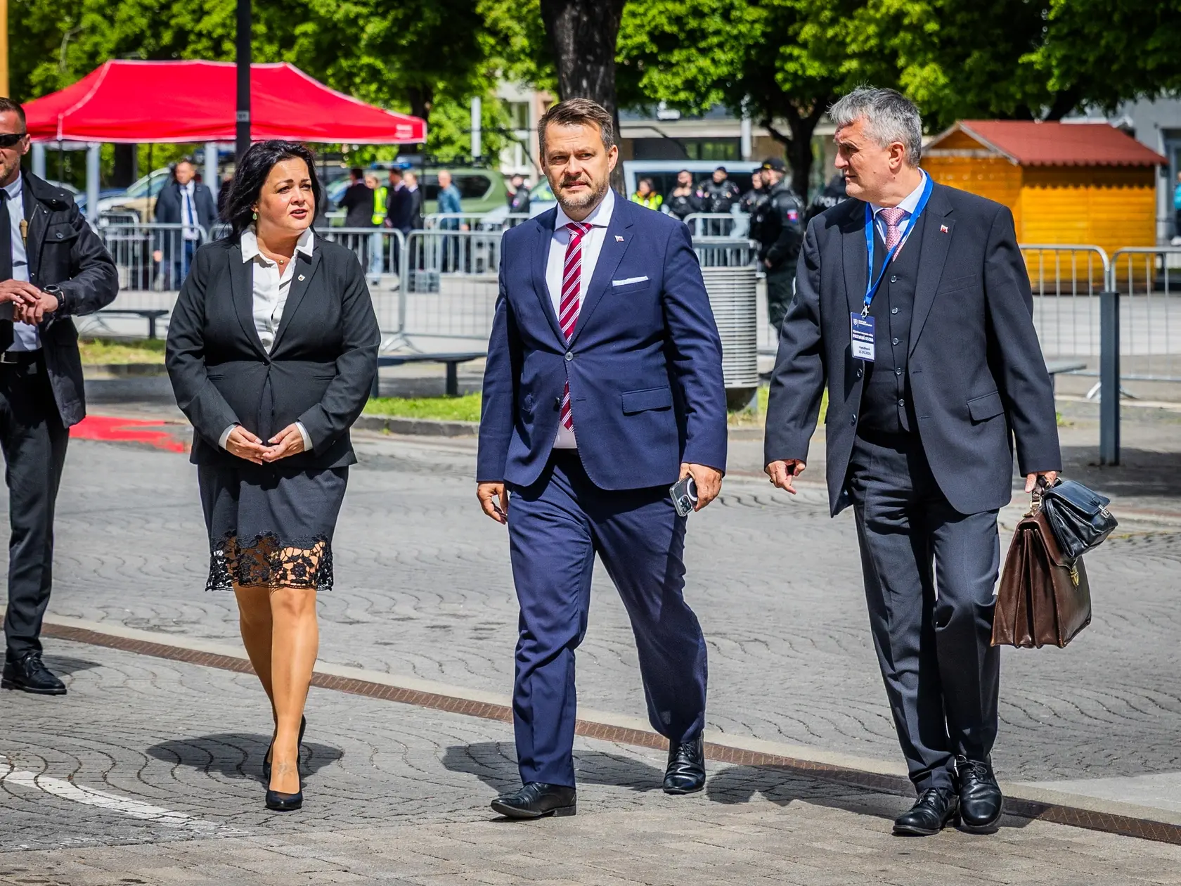 Výjazdové rokovanie vlády v Handlovej. Na snímke Samuel Migaľ.