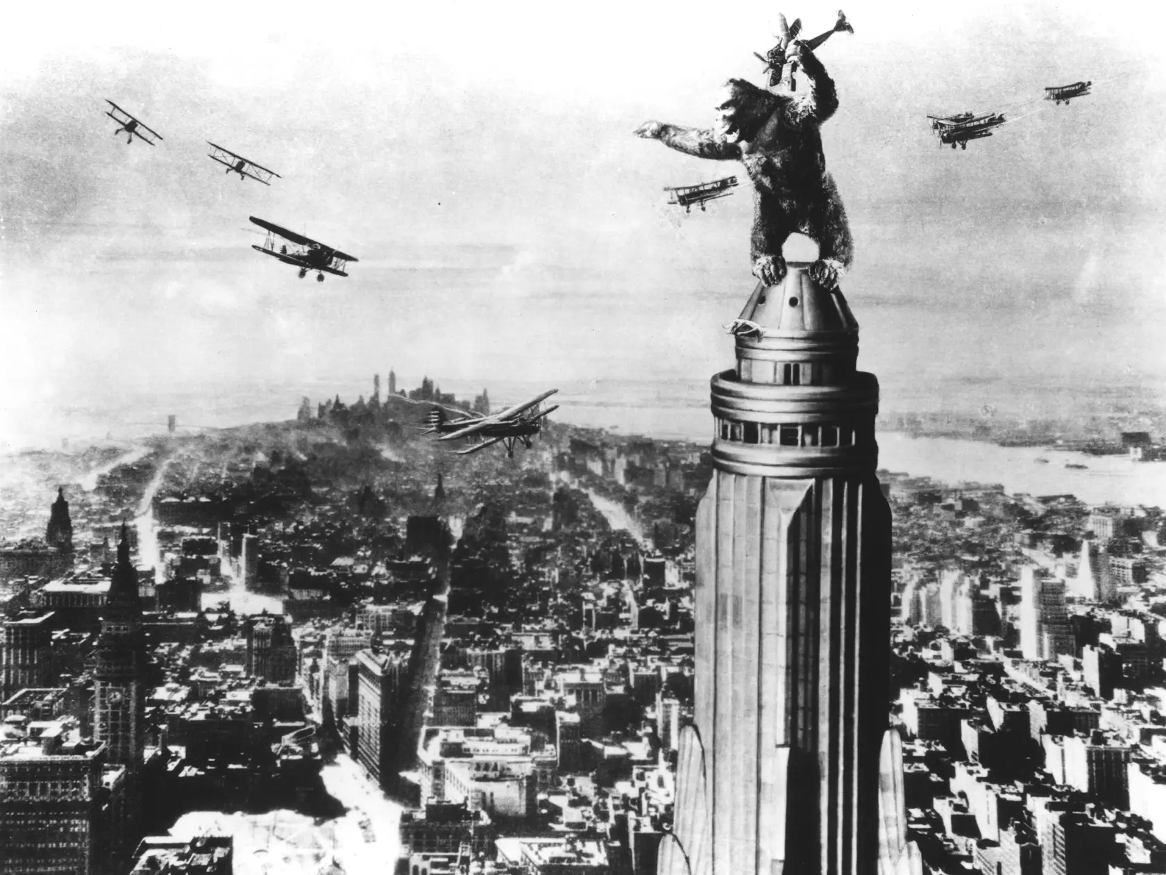 Empire State Building vo filme King Kong (1933)