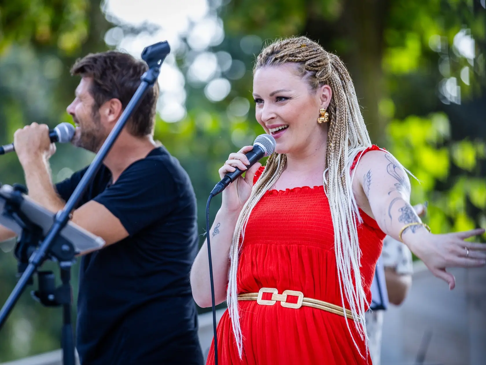 Divadelno-hudobný festival Piešťanské zábaly. Na snímke Barbora Švidraňová. 