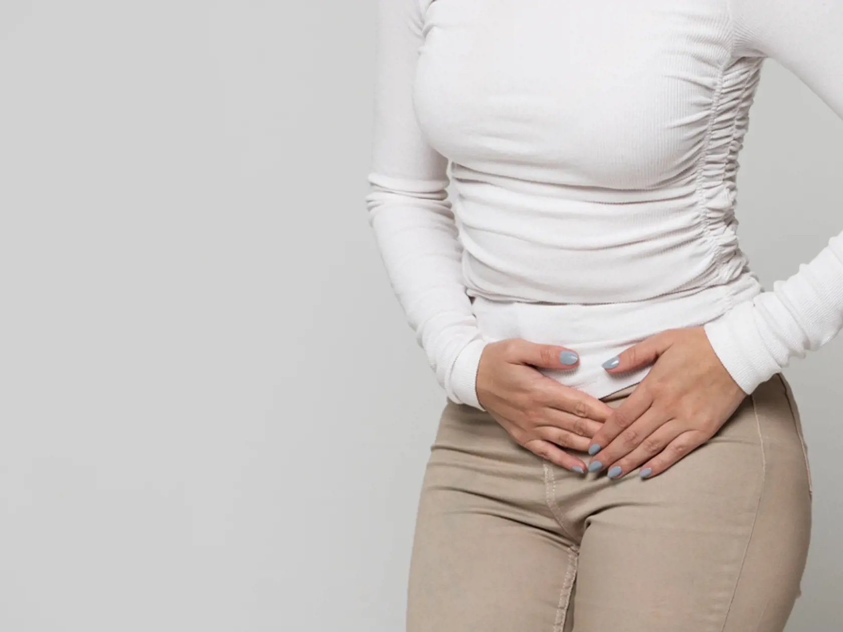 Dole vľavo
gynekologické ťažkosti, zápal výdutín čreva, trieslová prietrž