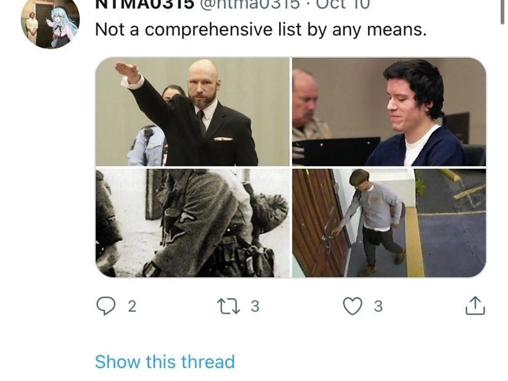 Jeho Twitter bol plný extrémistických príspevkov.