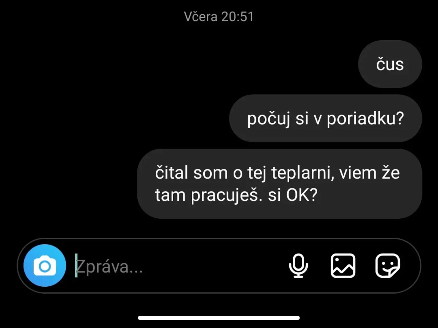 Toto je posledná správa, ktorú poslal kamarát zavraždenému Matúšovi, ktorý prišiel o život po streľbe na Zámockej
