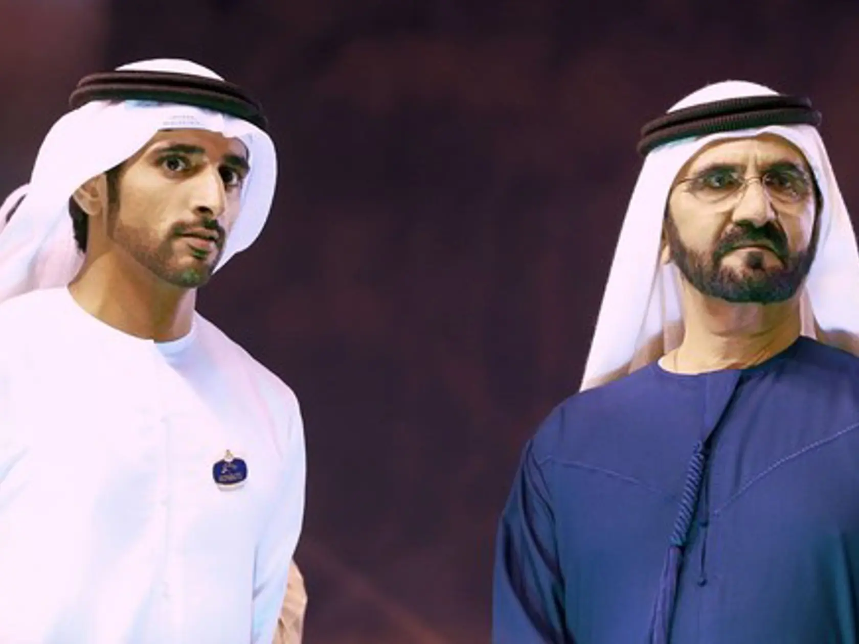 Fazza so svojím otcom, šejkom menom Hamdan bin Mohammed bin Rashid Al Maktoum