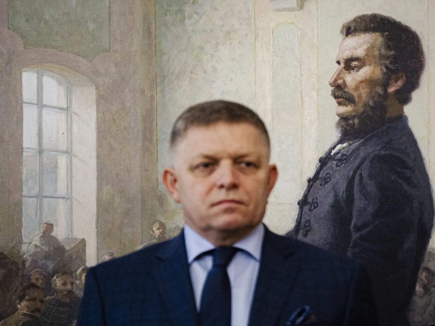Robert Fico, Peter Pellegrini a Andrej Danko podpísali v historickej budove Národnej rady Slovenskej republiky Memorandum o porozumení, ktoré je základom pre vytvorenie budúcej koalície.