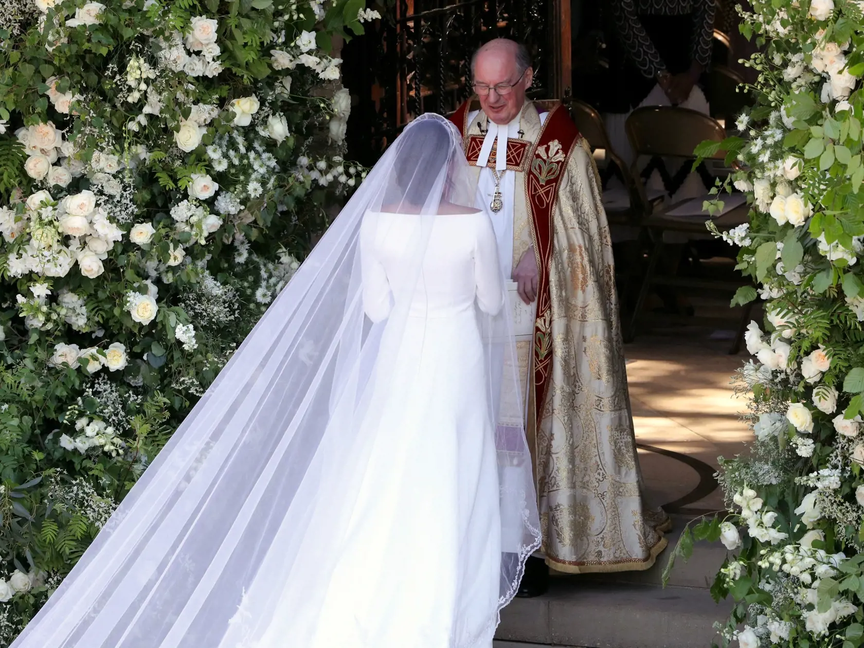 Mandatory Credit: Photo by REX/Shutterstock (9685436ao)  Meghan Markle  The wedding of Prince Harry and Meghan Markle, Ceremony, St George's Chapel, Windsor Castle, Berkshire, UK - 19 May 2018