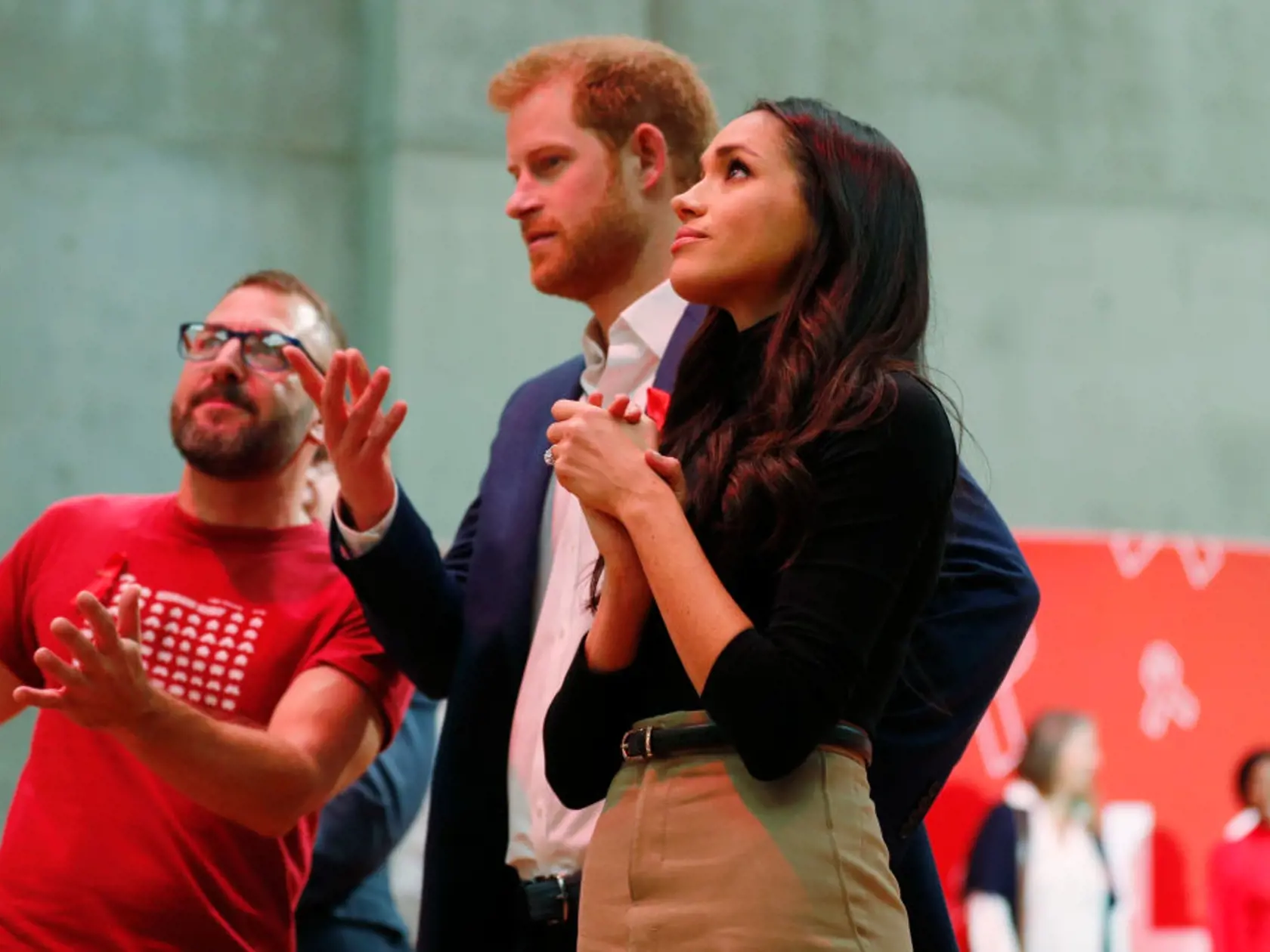 NOTTINGHAM, ENGLAND - DECEMBER 01:   Prince Harry and his fiancee US actress Meghan Markle visit the Terrence Higgins Trust World AIDS Day charity fair at Nottingham Contemporary on December 1, 2017 in Nottingham, England.  Prince Harry and Meghan Markle announced their engagement on Monday 27th November 2017 and will marry at St George's Chapel, Windsor in May 2018.  (Photo by Adrian Dennis - WPA Pool/Getty Images)