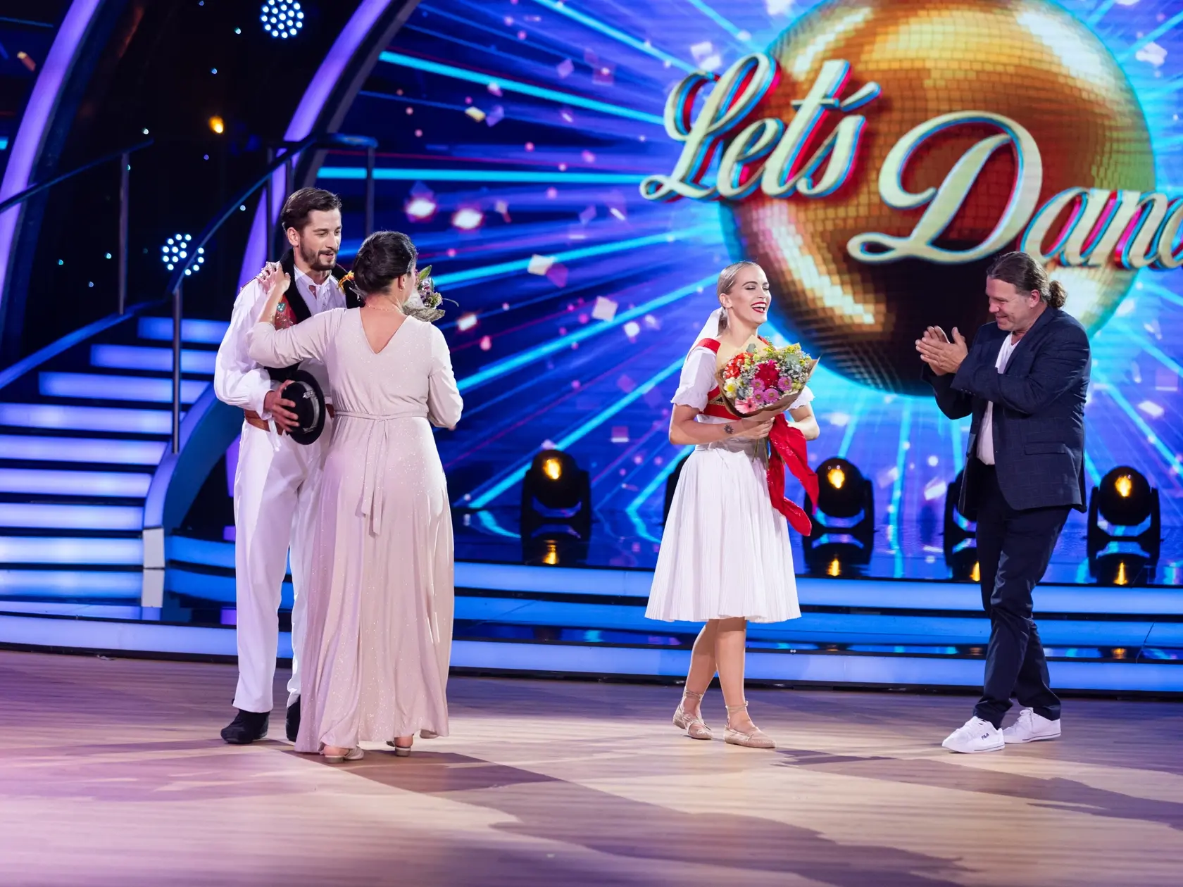 Finále šou Let's Dance. Na fotke Jakub Jablonský a Eliška Lenčešová.