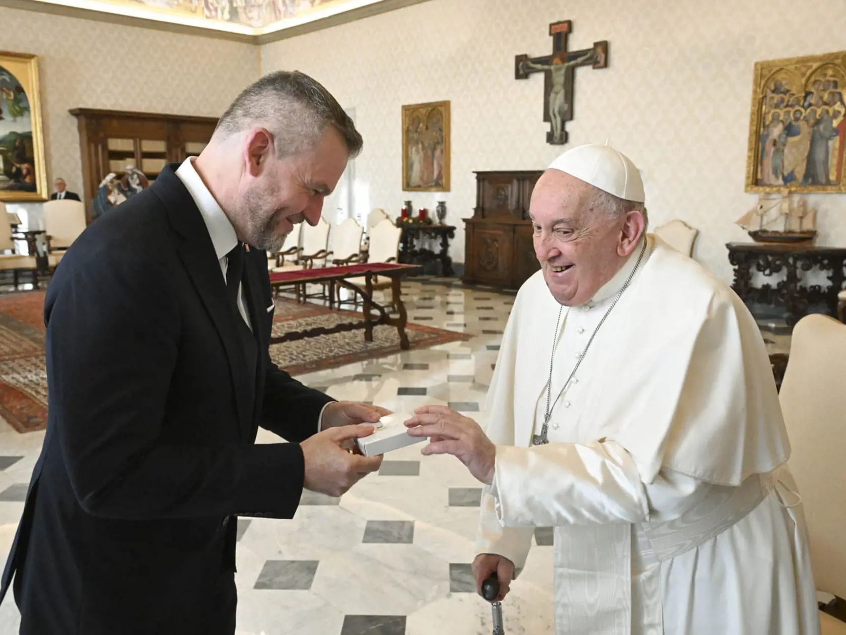 Peter Pellegrini absolvoval osobnú audienciu u pápeža Františka.
