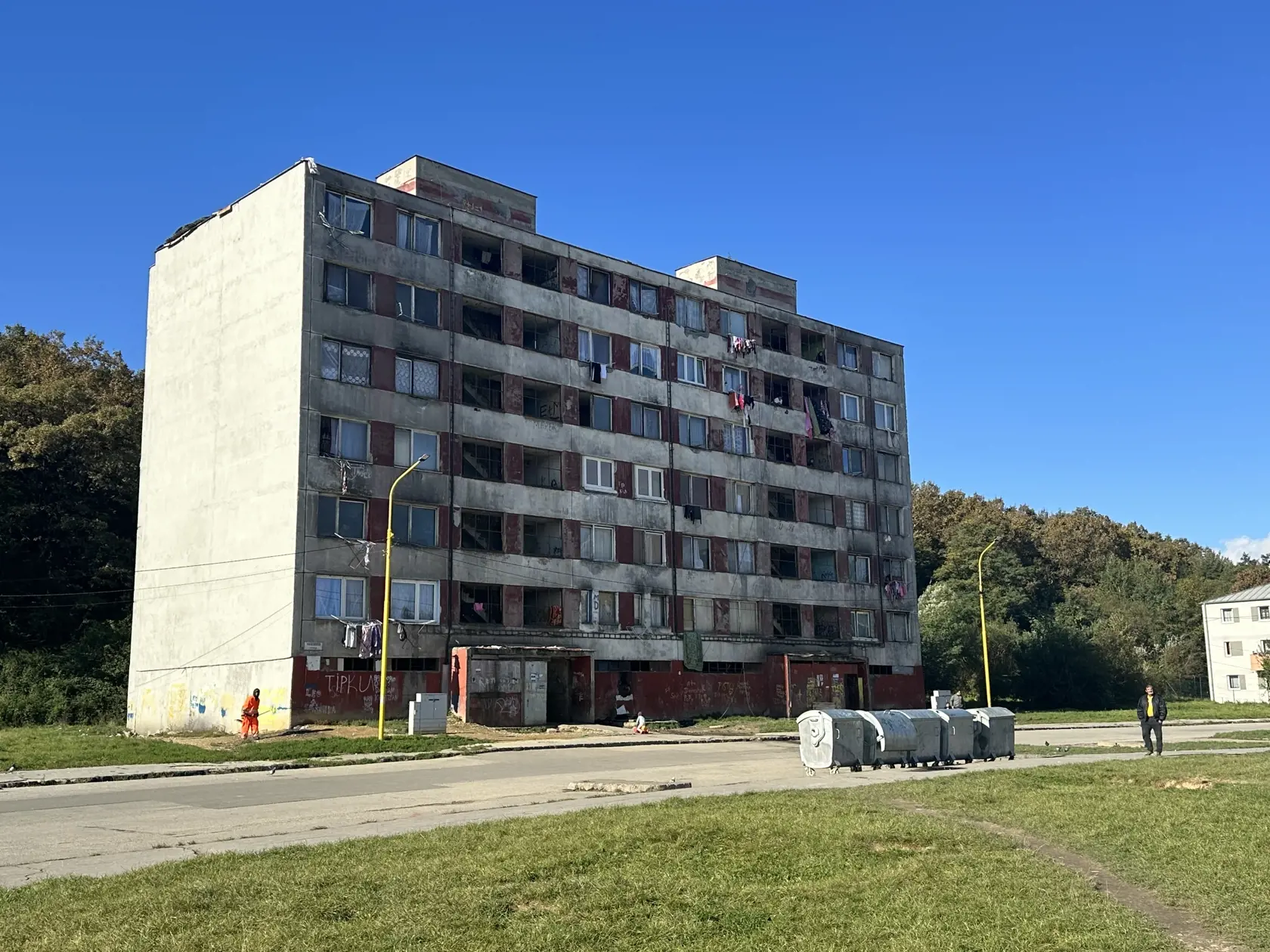 V tejto bytovke sa v nedeľu (15.10.) poobede malo vraždiť.