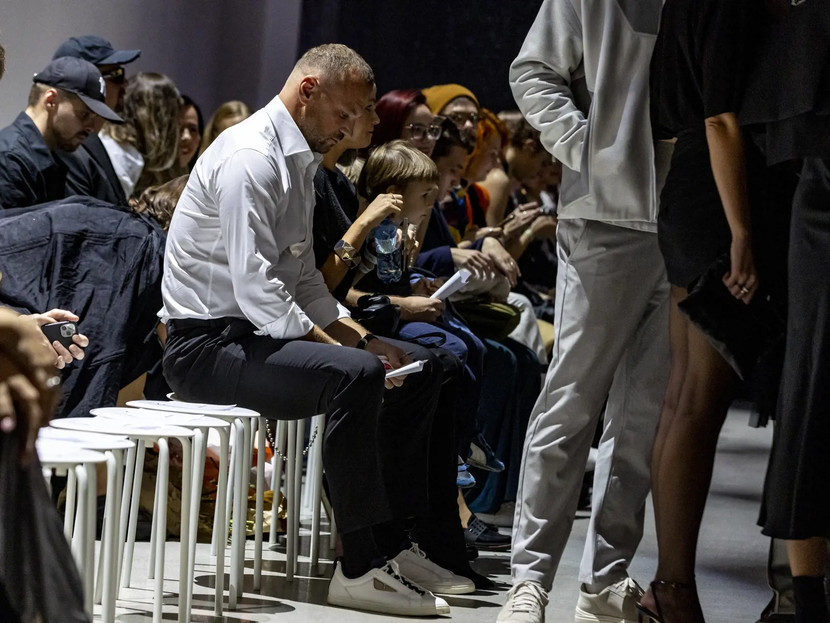 Módna prehliadka Mercedes - Benz Fashion Live, ktorá sa uskutočnila v priestoroch Slovenskej národnej galérie. Na snímke je Marián Gáborík a Ivana Gáborík. 