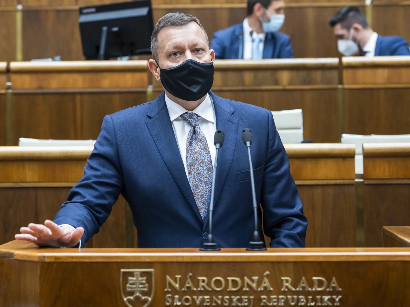 Na snímke špeciálny prokurátor SR Daniel Lipšic počas 40. schôdze NRSR v Bratislave 1. októbra 2021.