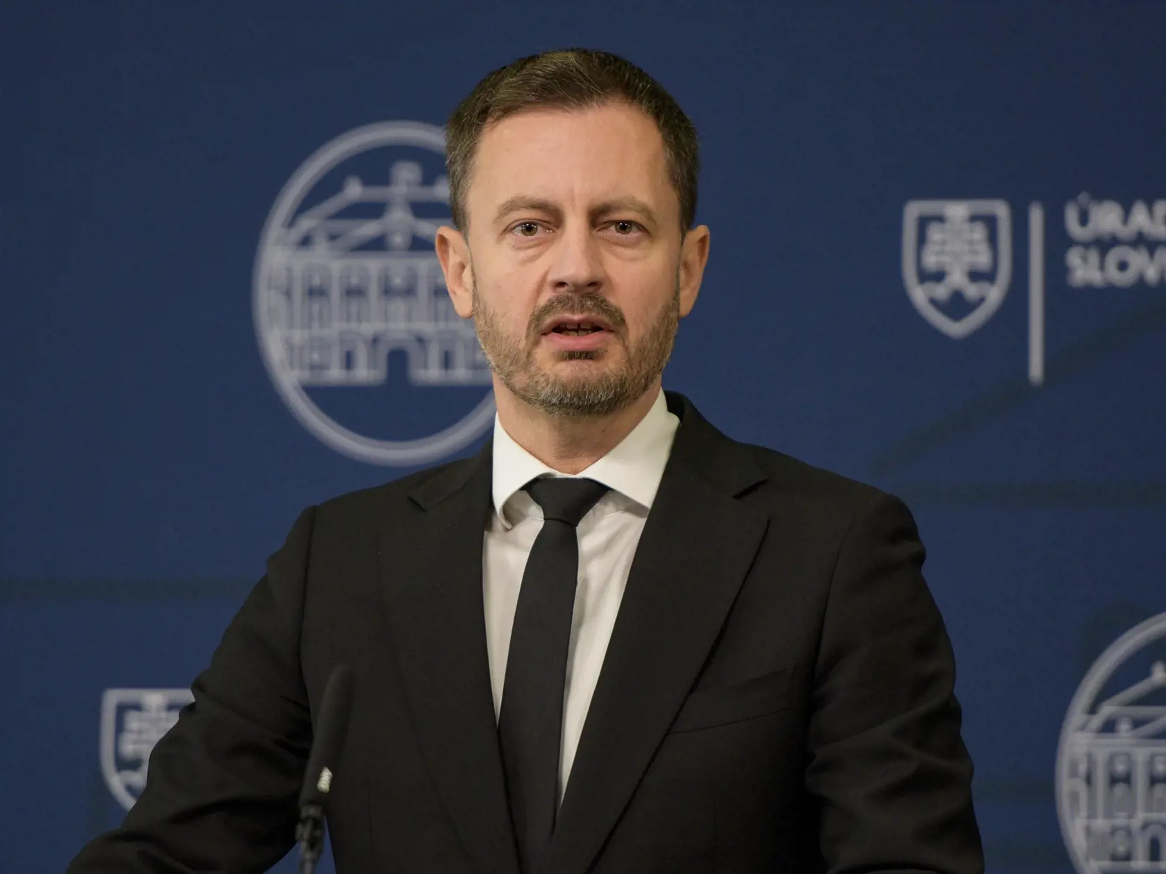 Na snímke predseda vlády SR Eduard Heger.