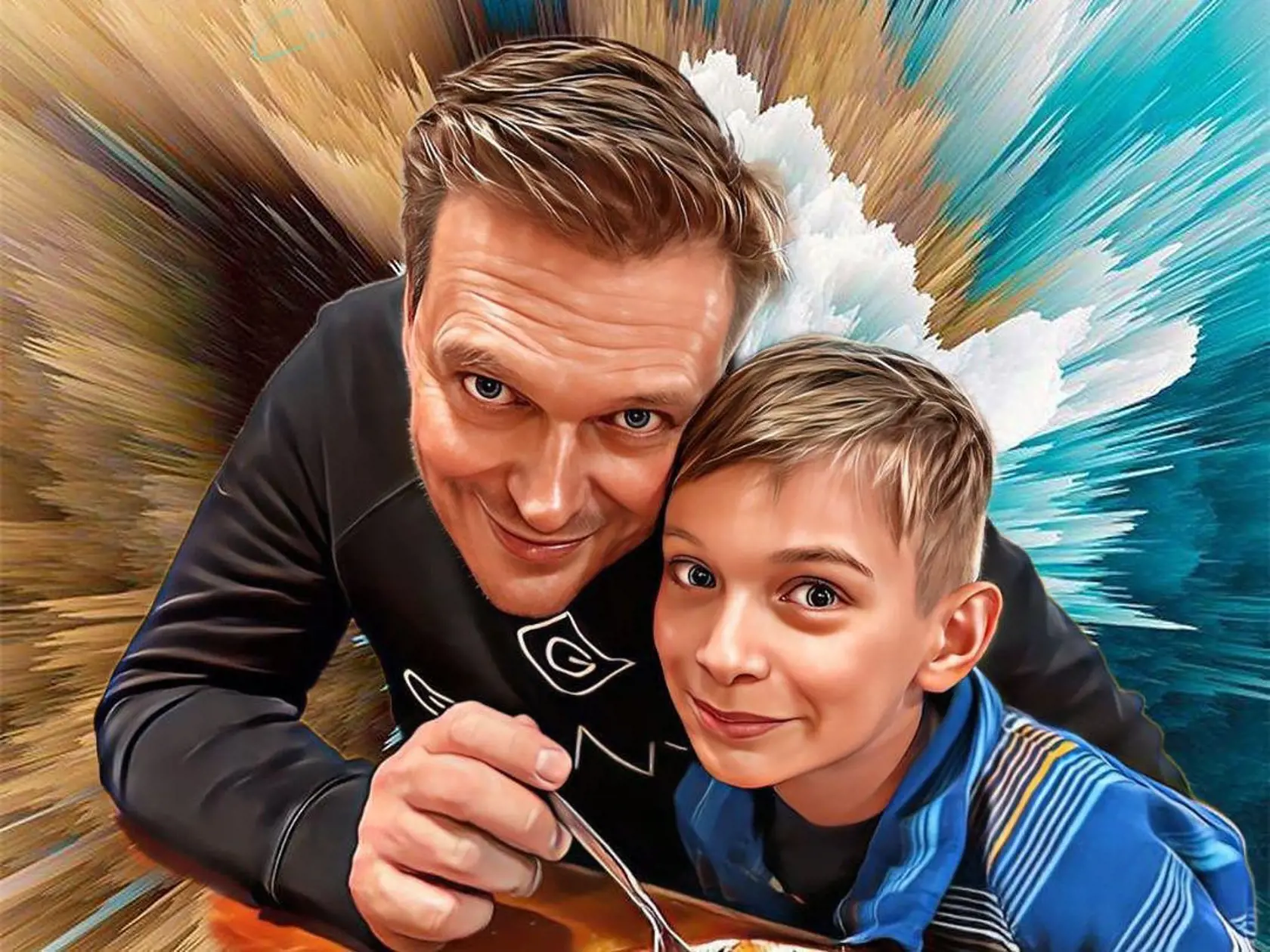 Spoločná fotka so synom počas jarných prázdnin.