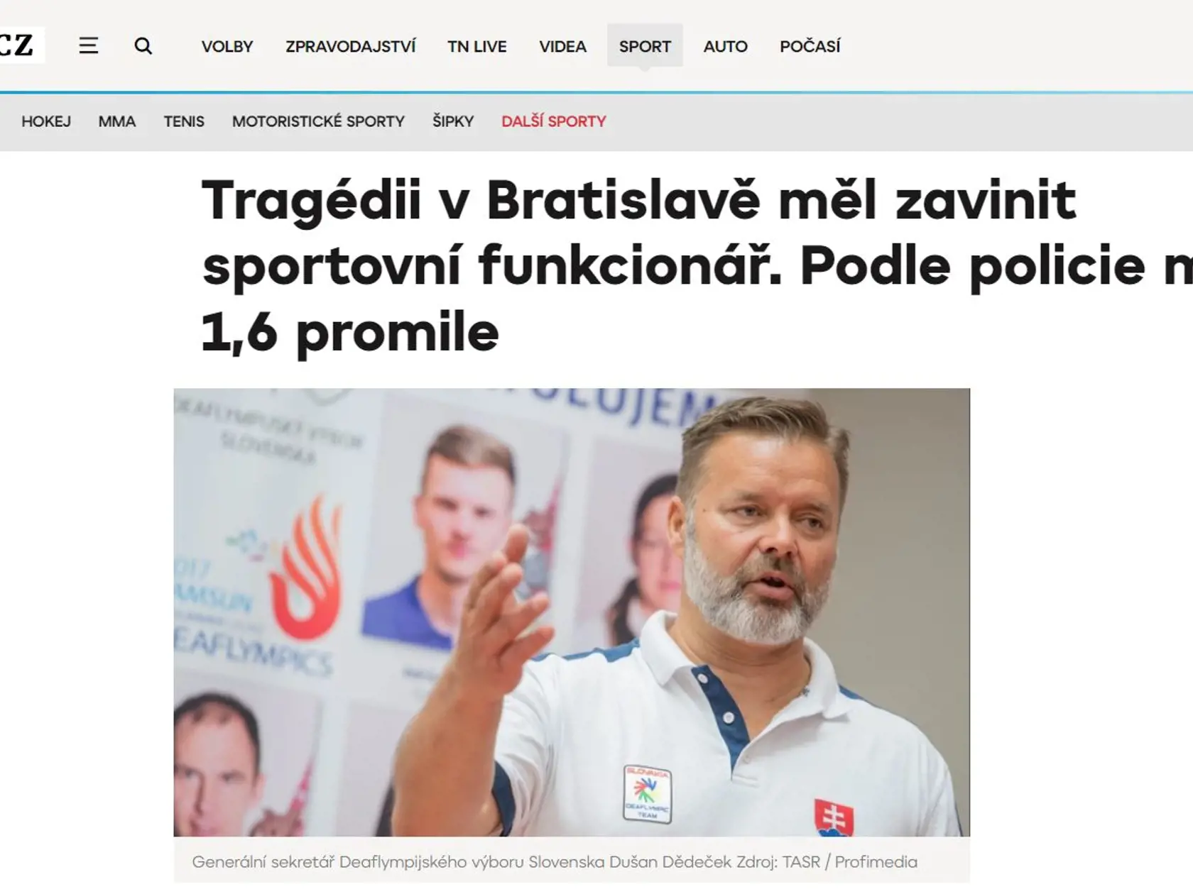 Takto reagovali na tragickú nehodu na Zochovej v Bratislave médiá v Česku.