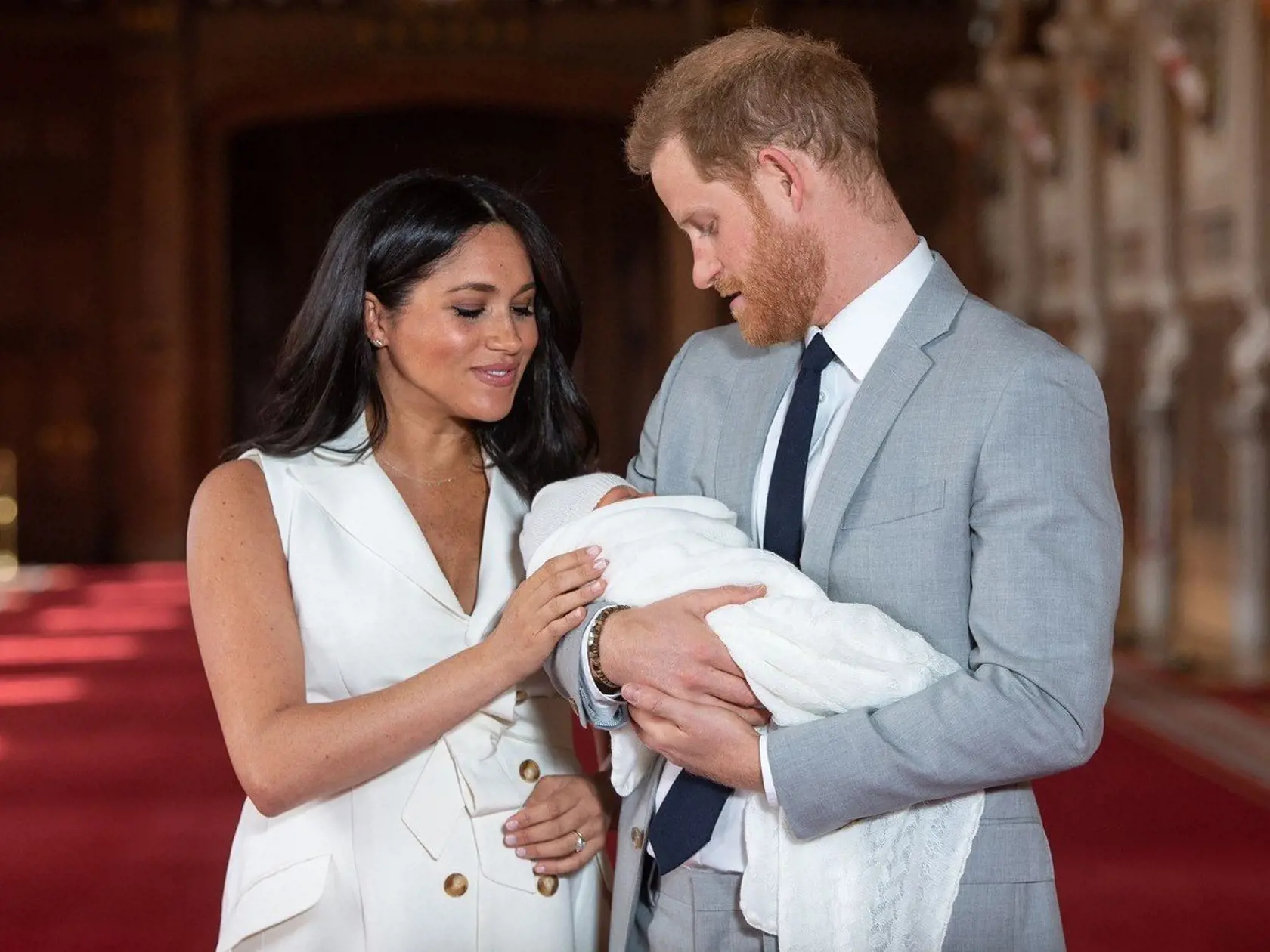 Archie Harrison vážil po narodení 3,26 kg.