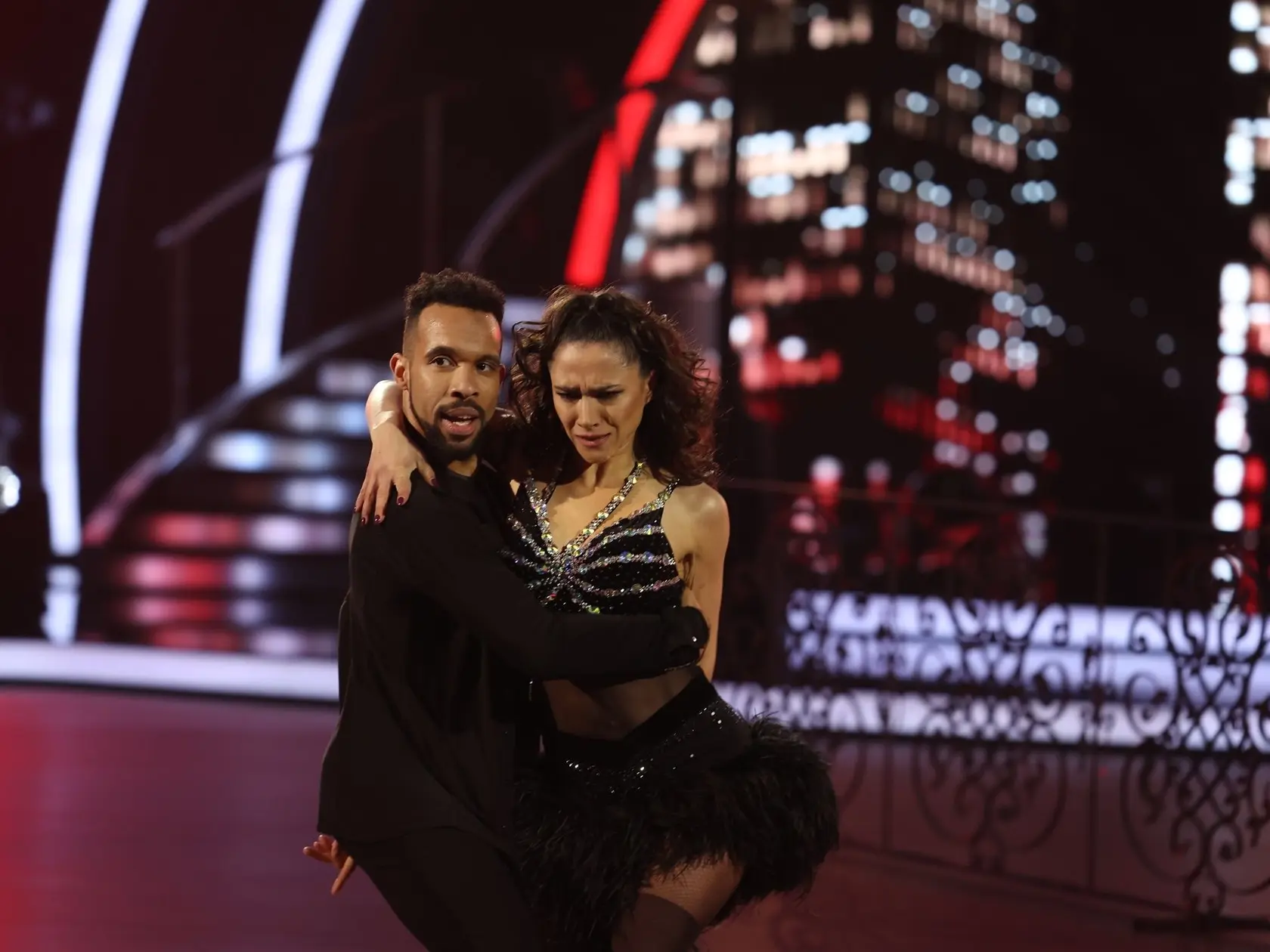 Siedme kolo Let's Dance. Na snímke Eva Burešová a Titus Ablorh.