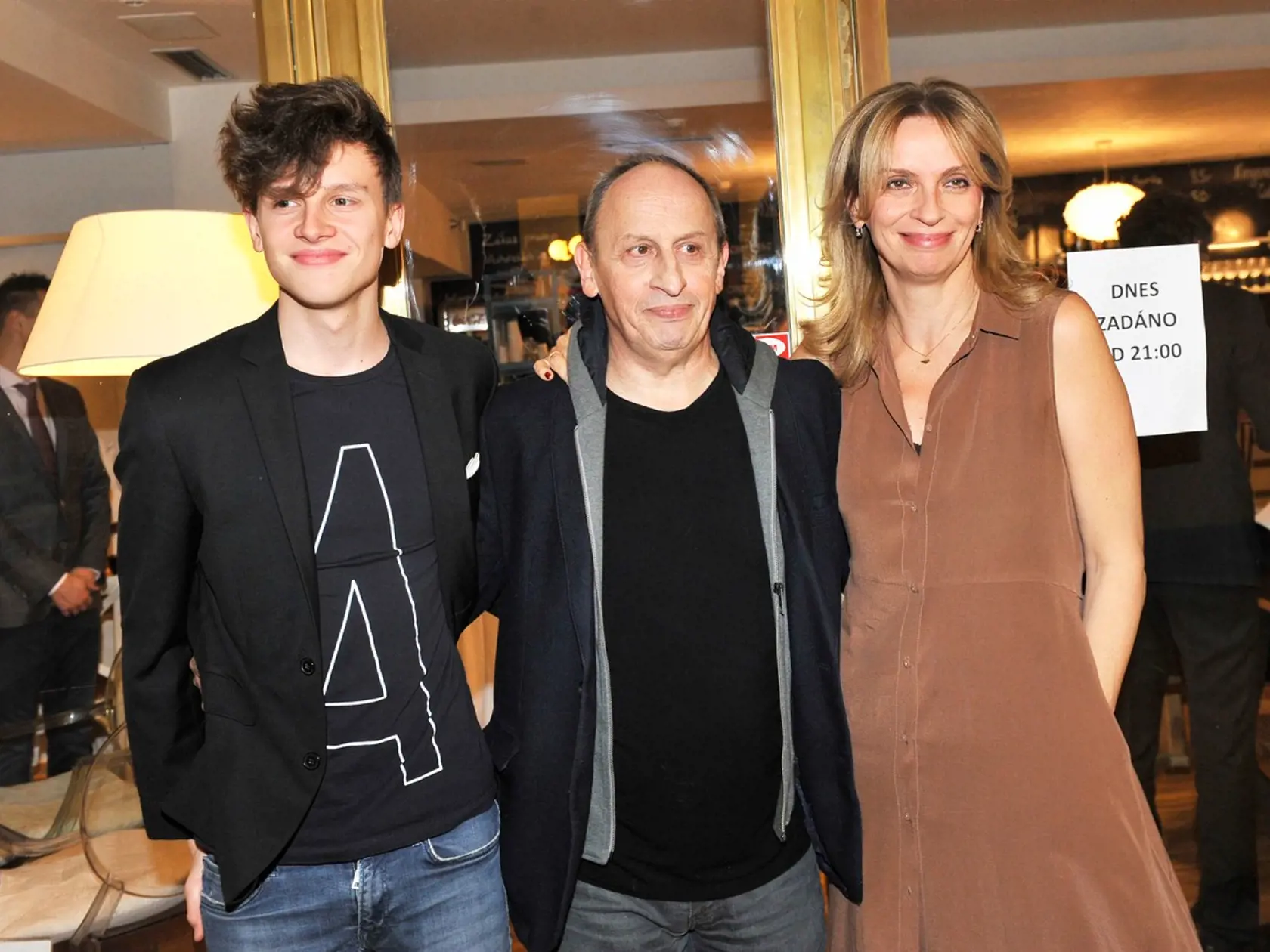 Jan Kraus, Ivana Chýlková a syn Jáchym Kraus v roku 2016