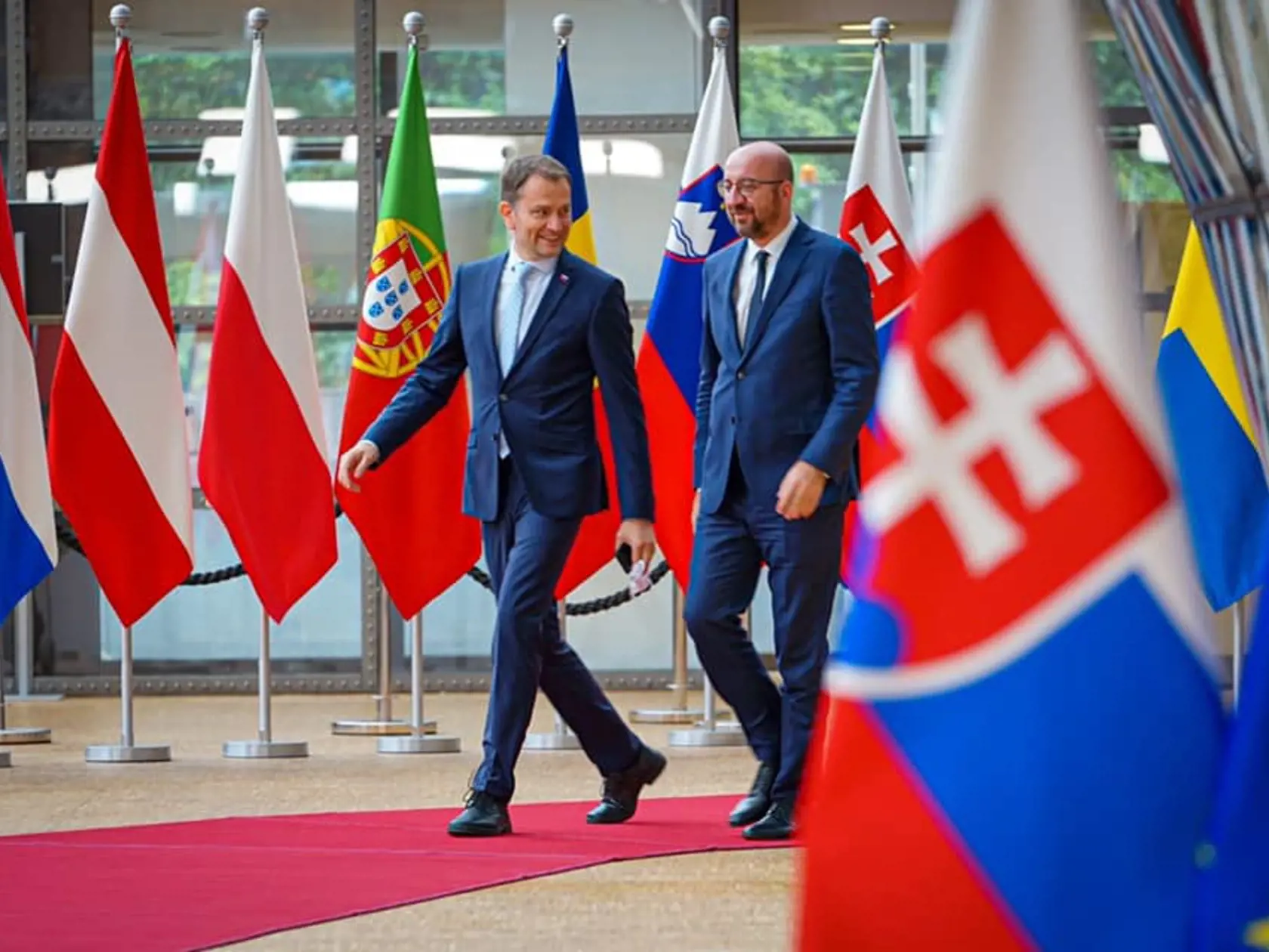 Igor matovič na summite v Bruseli