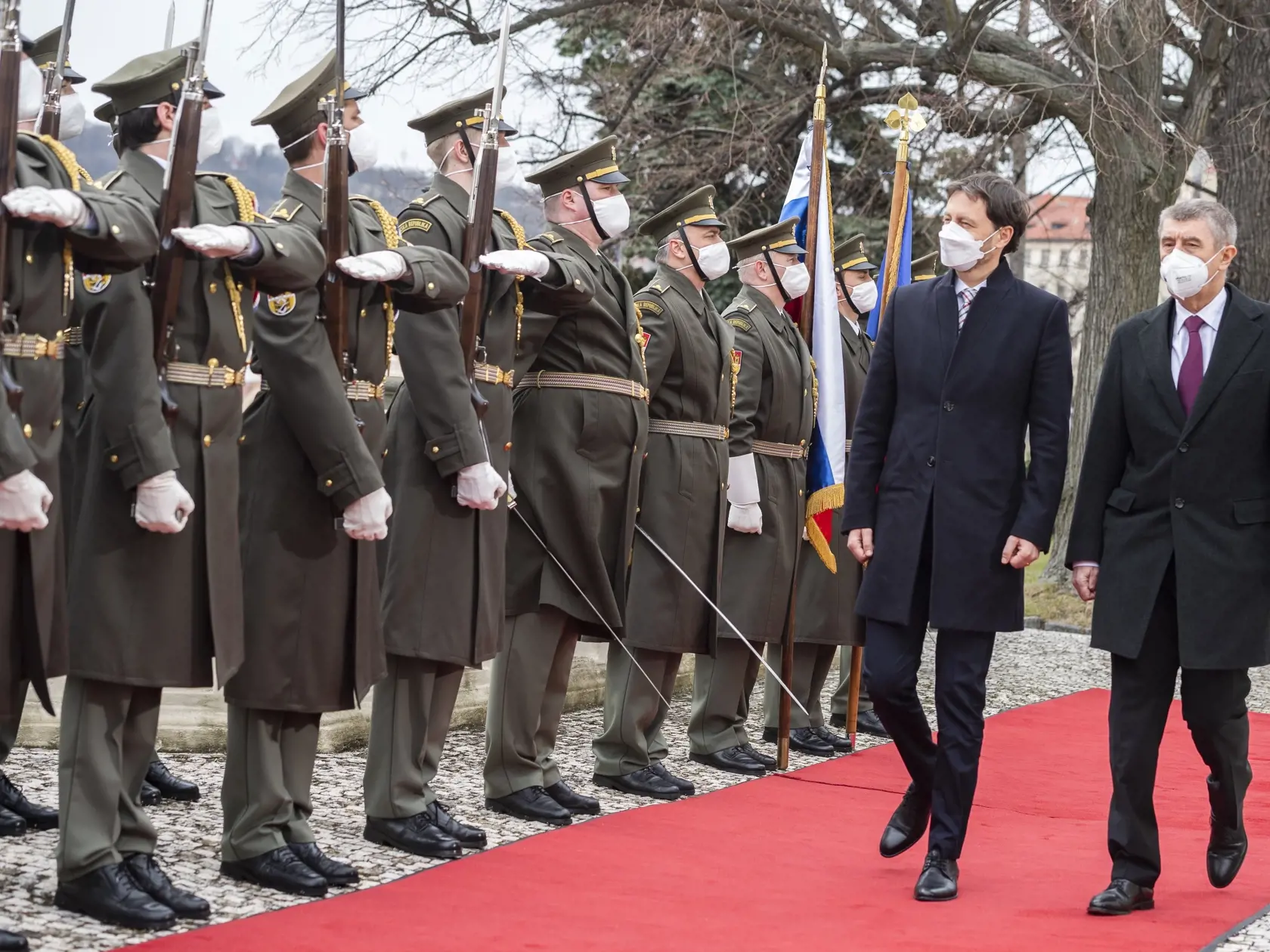 Premiér SR Eduard Heger a premiér ČR Andrej Babiš - zahraničná návšteva v Českej republike