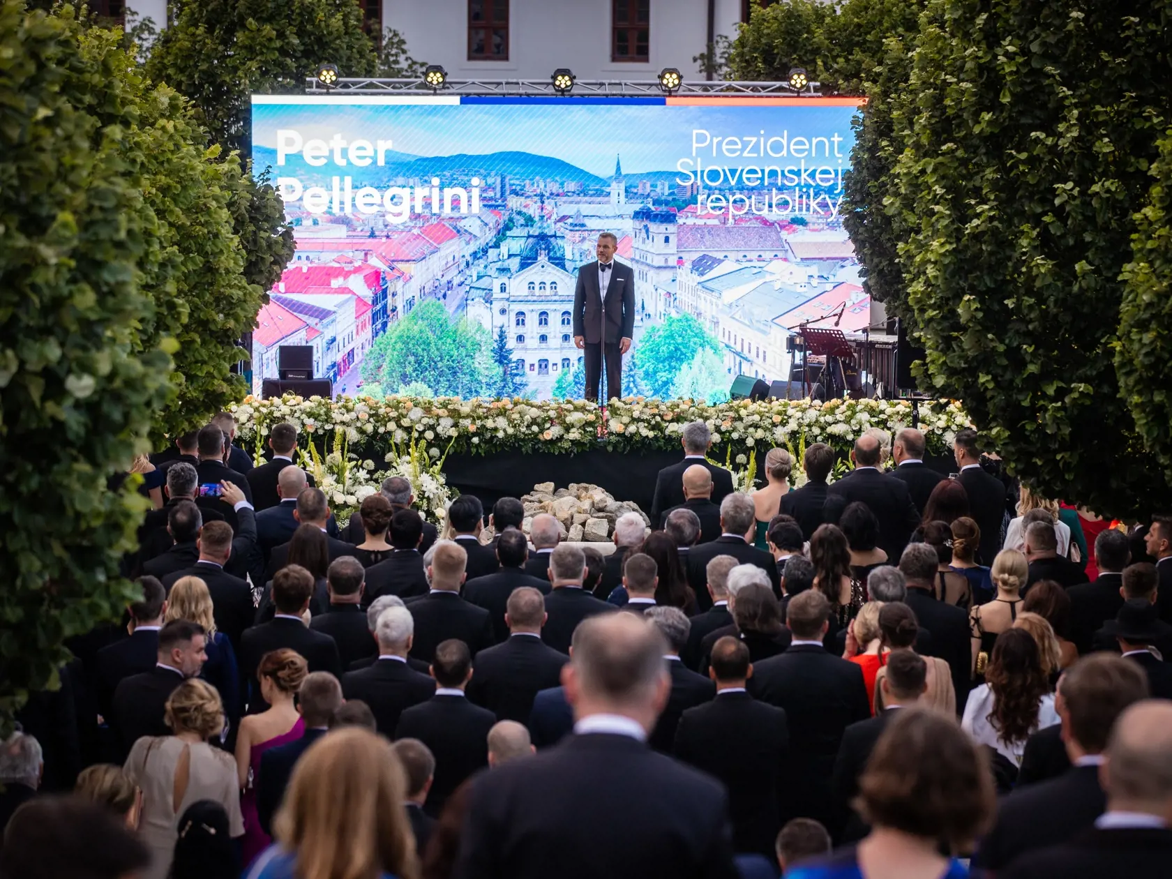 Slávnostná recepcia prezidenta SR Petra Pellegriniho na Bratislavskom hrade. Na snímke je nový prezident Peter Pellegrini.
