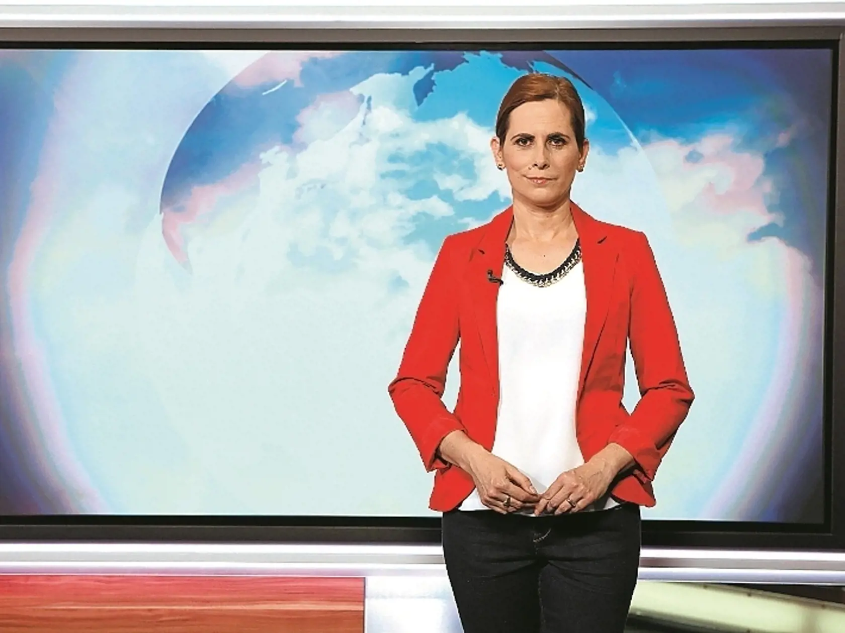 Meteorologička Miriam Jarošová. 