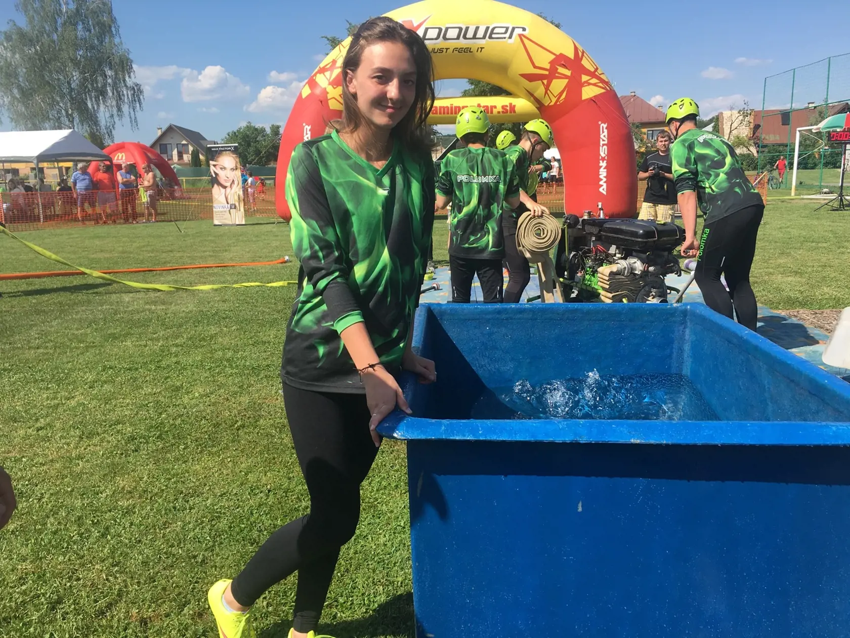 Alena Kubušová (14), DHZ Polomka. Má na starosti pravý hasičské béčko.