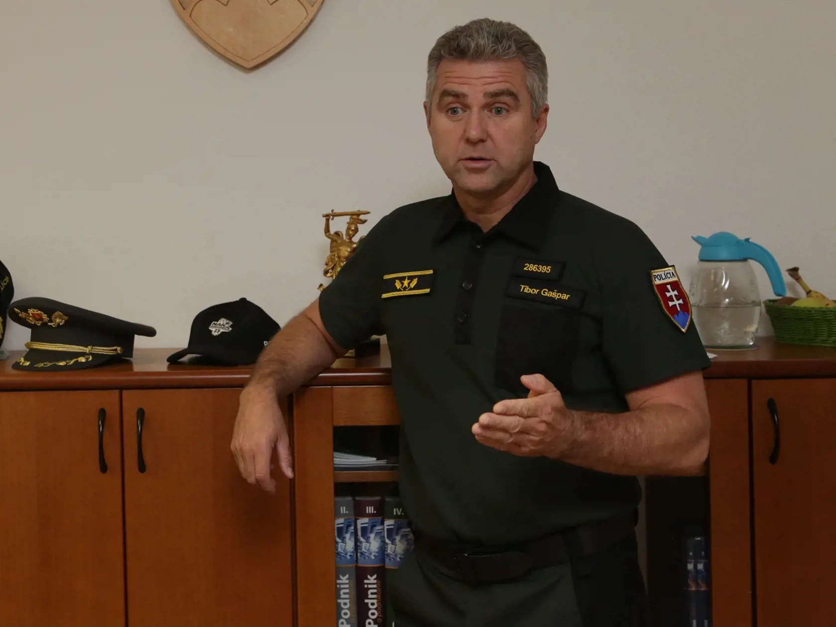 Na snimke preziden Policajneho zboru Slovenskej republiky, general Tibor Gaspar.