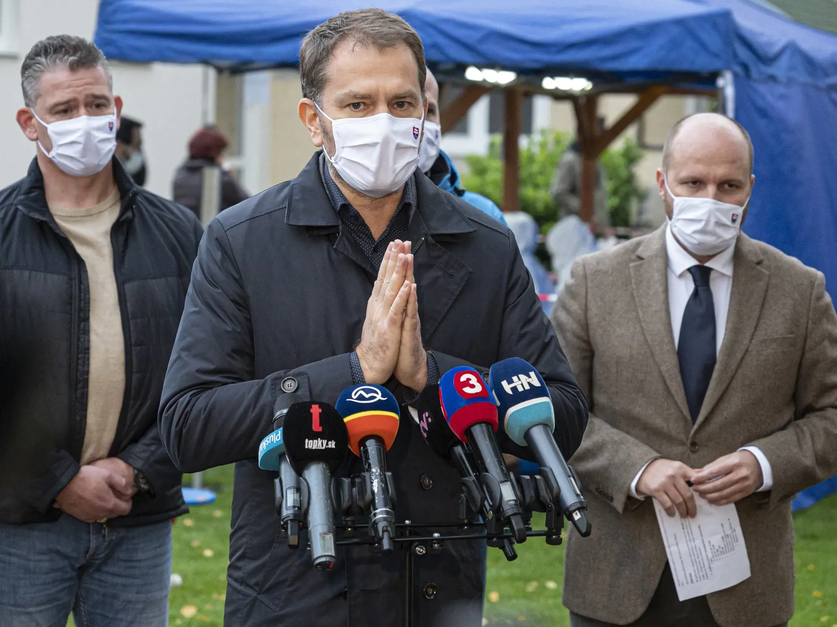 Igor Matovič počas celoplošného testovania. FOTO TASR - Michal Svítok