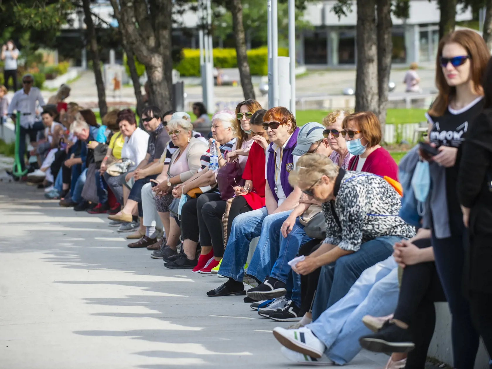 Na snímke účastníci protestu proti vláde Igora Matoviča na Námestí slobody v Bratislave.