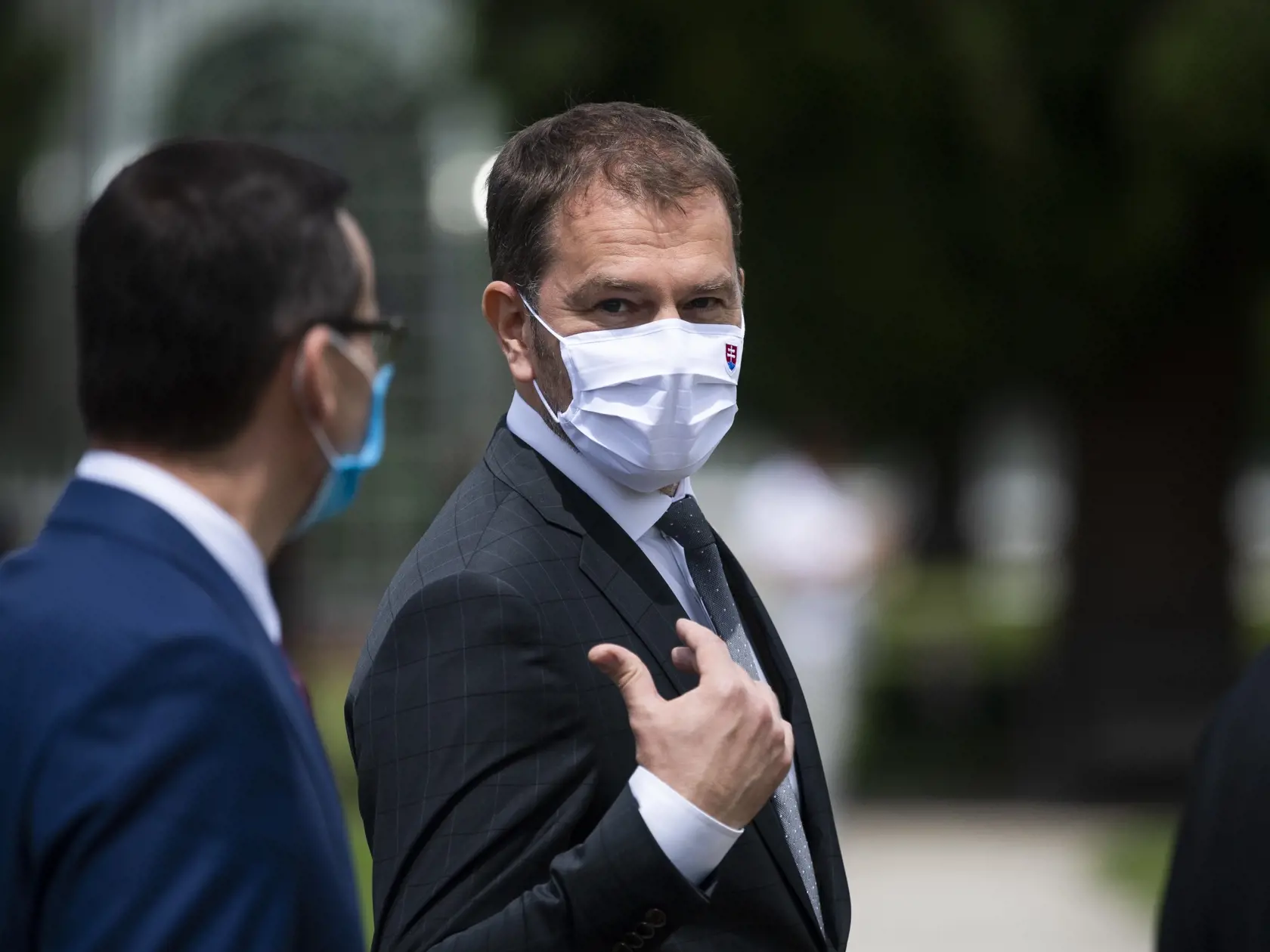 Demonštranti žiadali odstúpenie Igora Matoviča z postu premiéra.