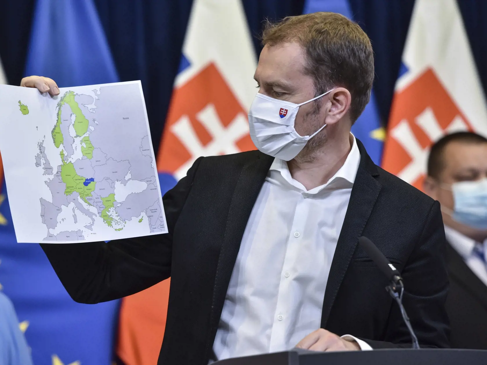 Demonštranti žiadali odstúpenie Igora Matoviča z postu premiéra.