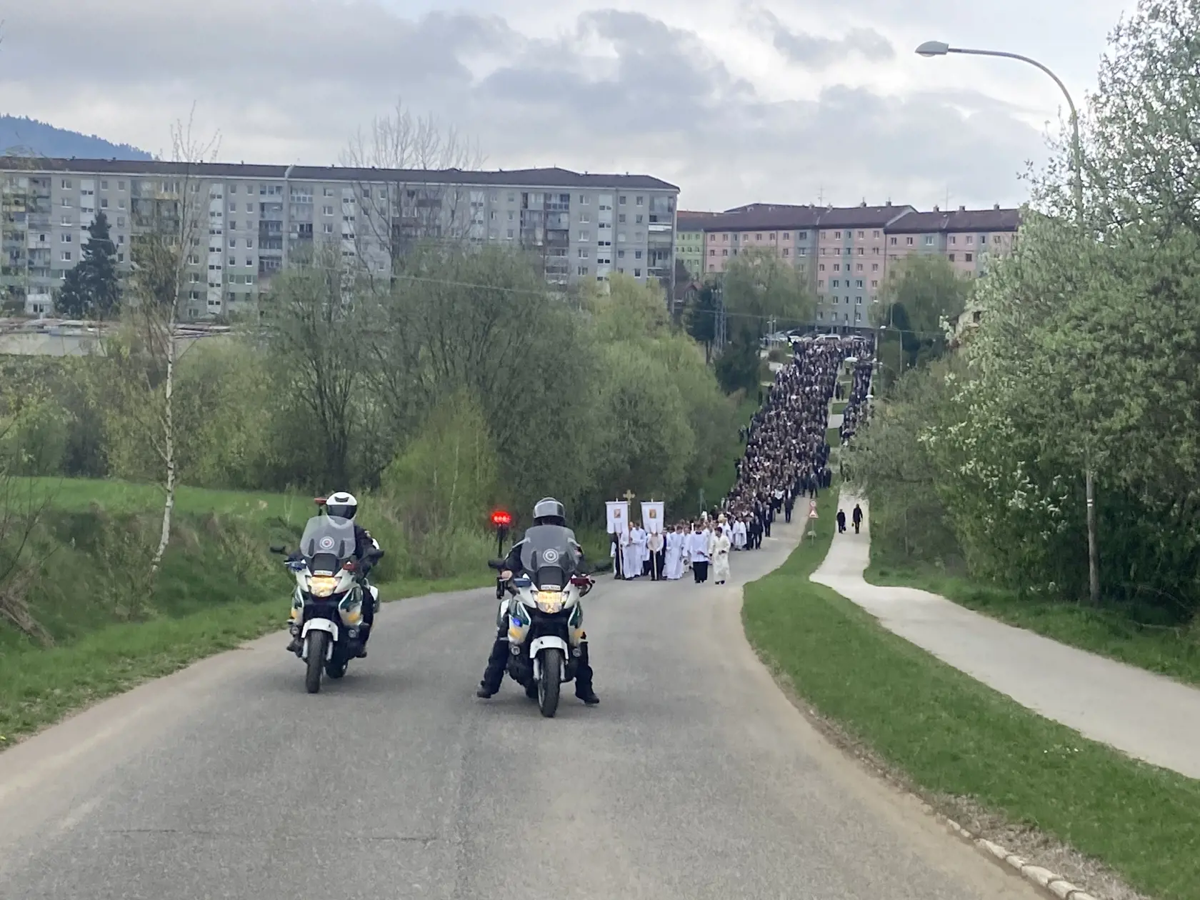 Pohreb troch obetí tragickej havárie pri Spišskej Kapitule v sobotu 6. 4. 2024.