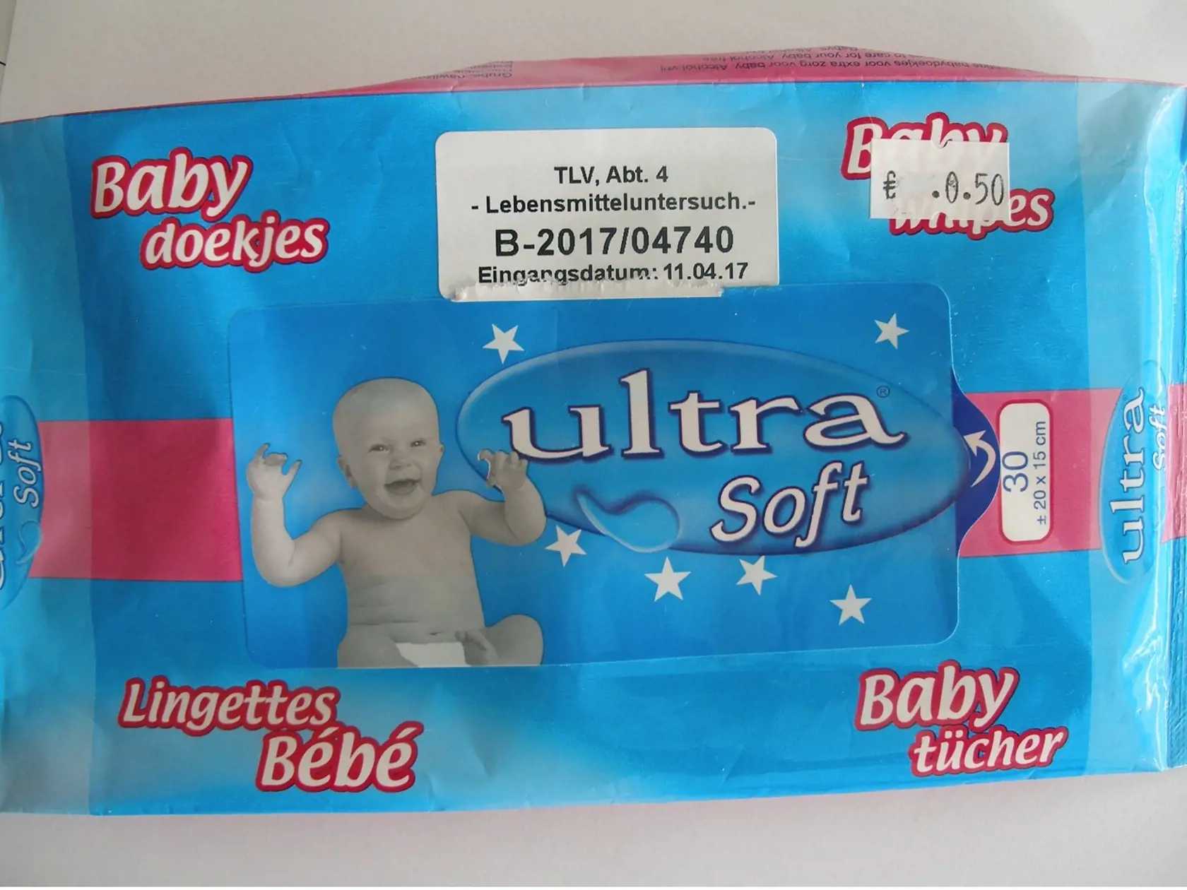 Tieto detské vlhčené utierky môžu u citlivých osôb vyvolať alergiu.