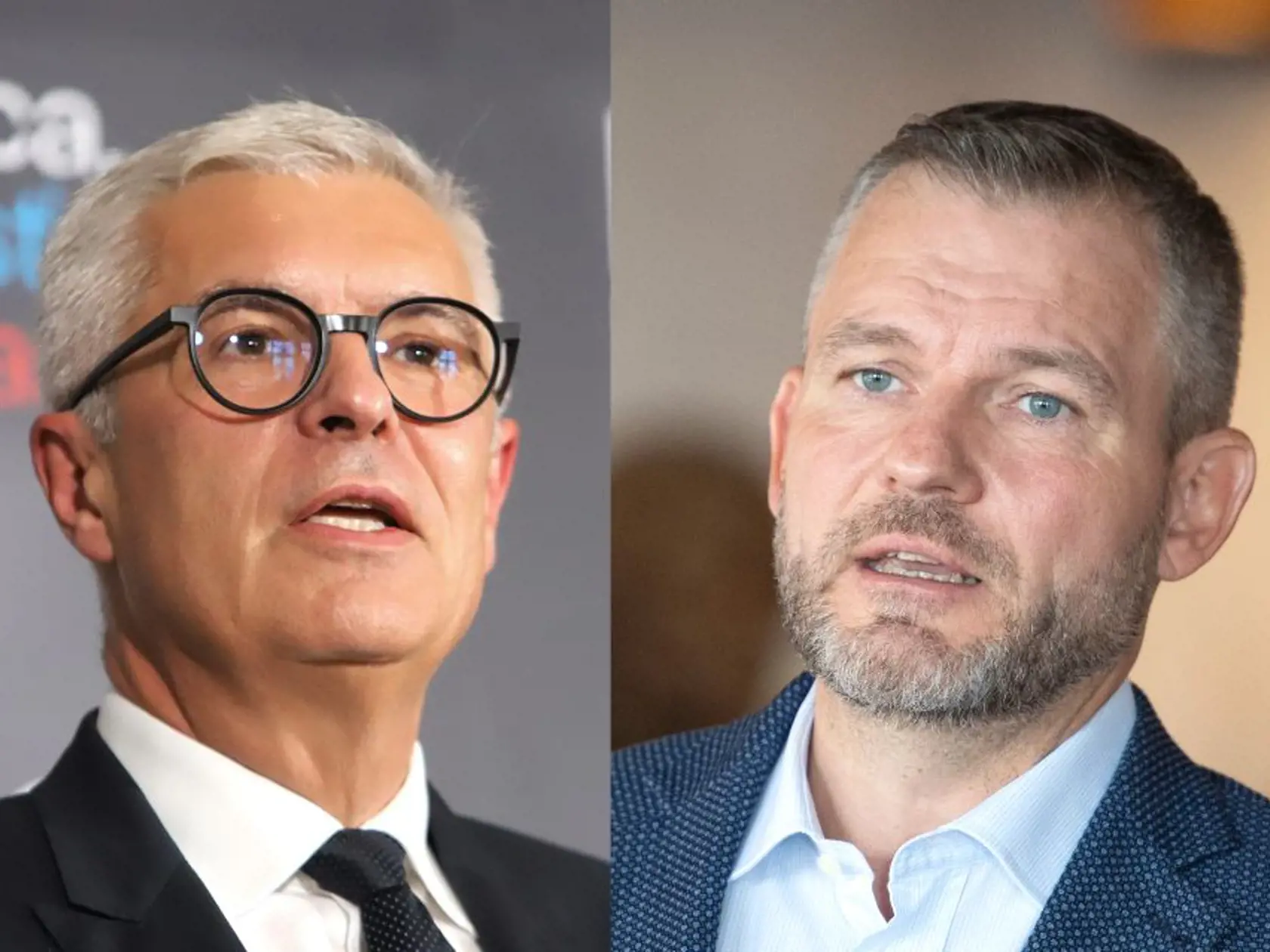 Zľava Peter Pellegrini a Ivan Korčok. Ak sa líder Hlasu rozhodne kandidovať za prezidentka, karérny diplomat a bývalý šéf slovenskej diplomacieude zrejme jeho najsilneší protikandidát.