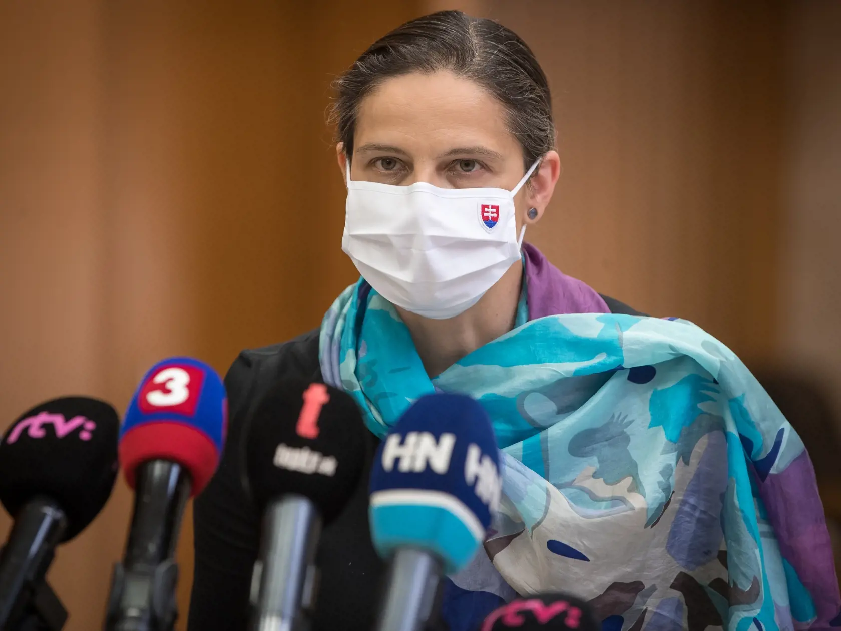 Na snímke je ministerka spravodlivosti SR Mária Kolíková počas tlačovky po zasadnutí vlády.