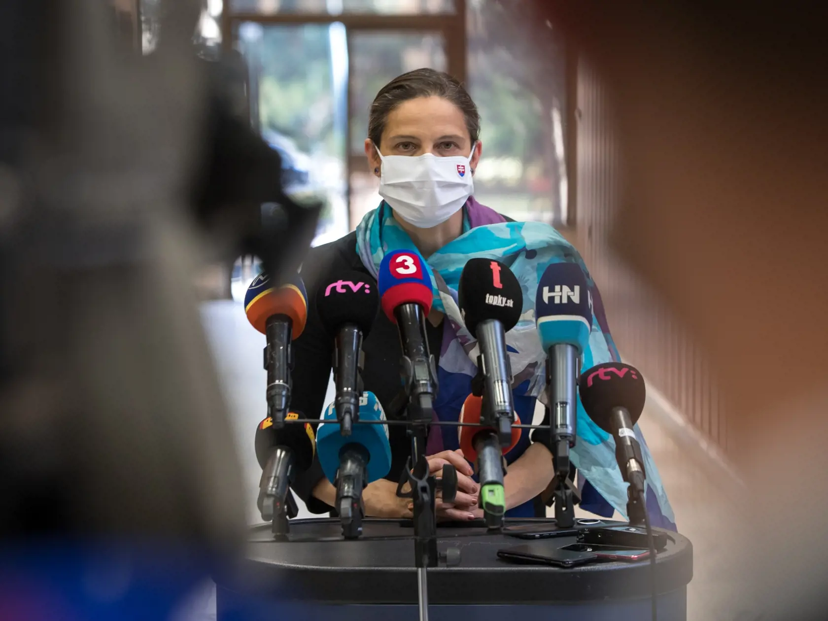 Na snímke je ministerka spravodlivosti SR Mária Kolíková počas tlačovky po zasadnutí vlády.