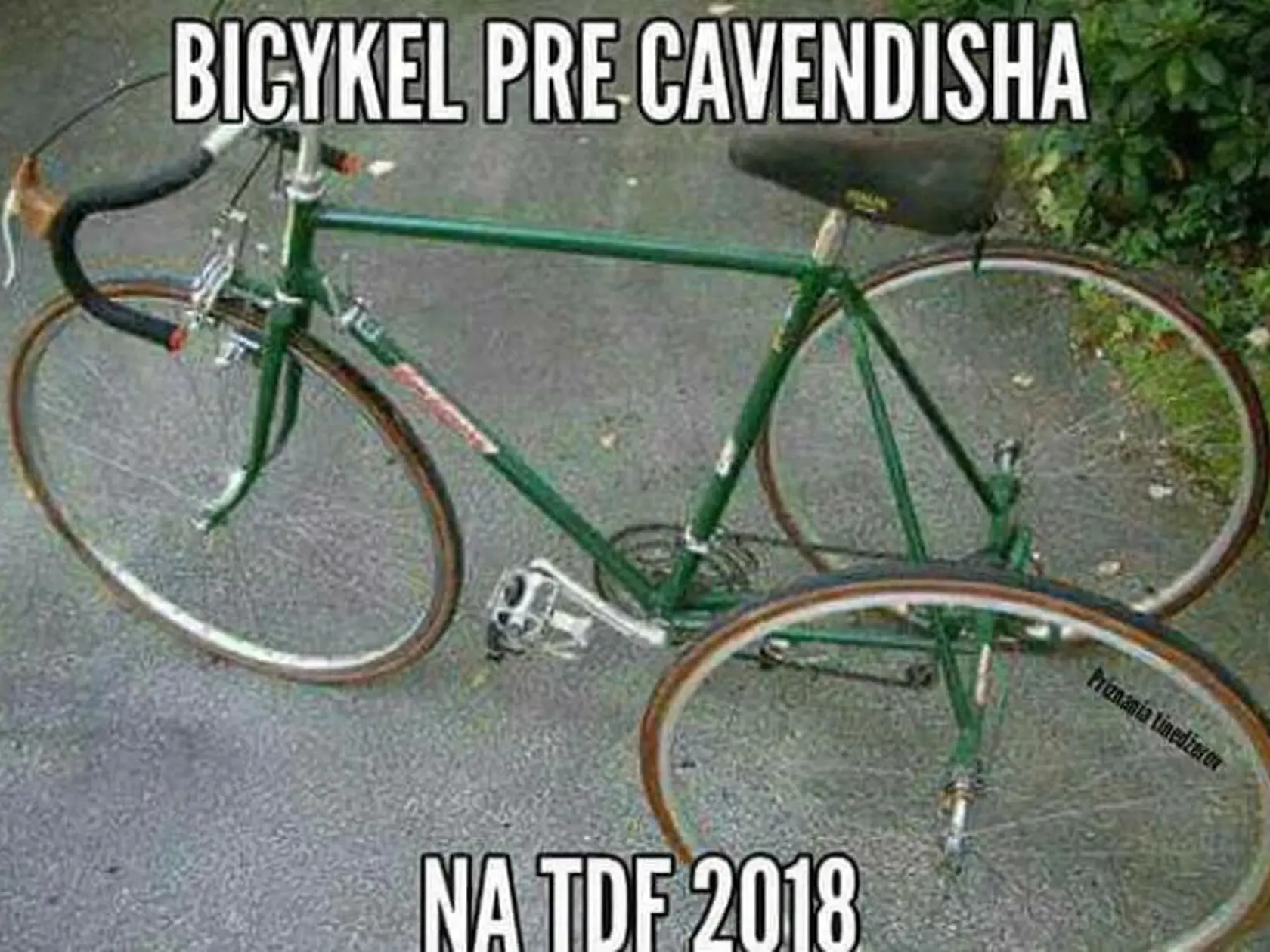 Z takéhoto bicykla Mark Cavendish o rok určite nespadne.
