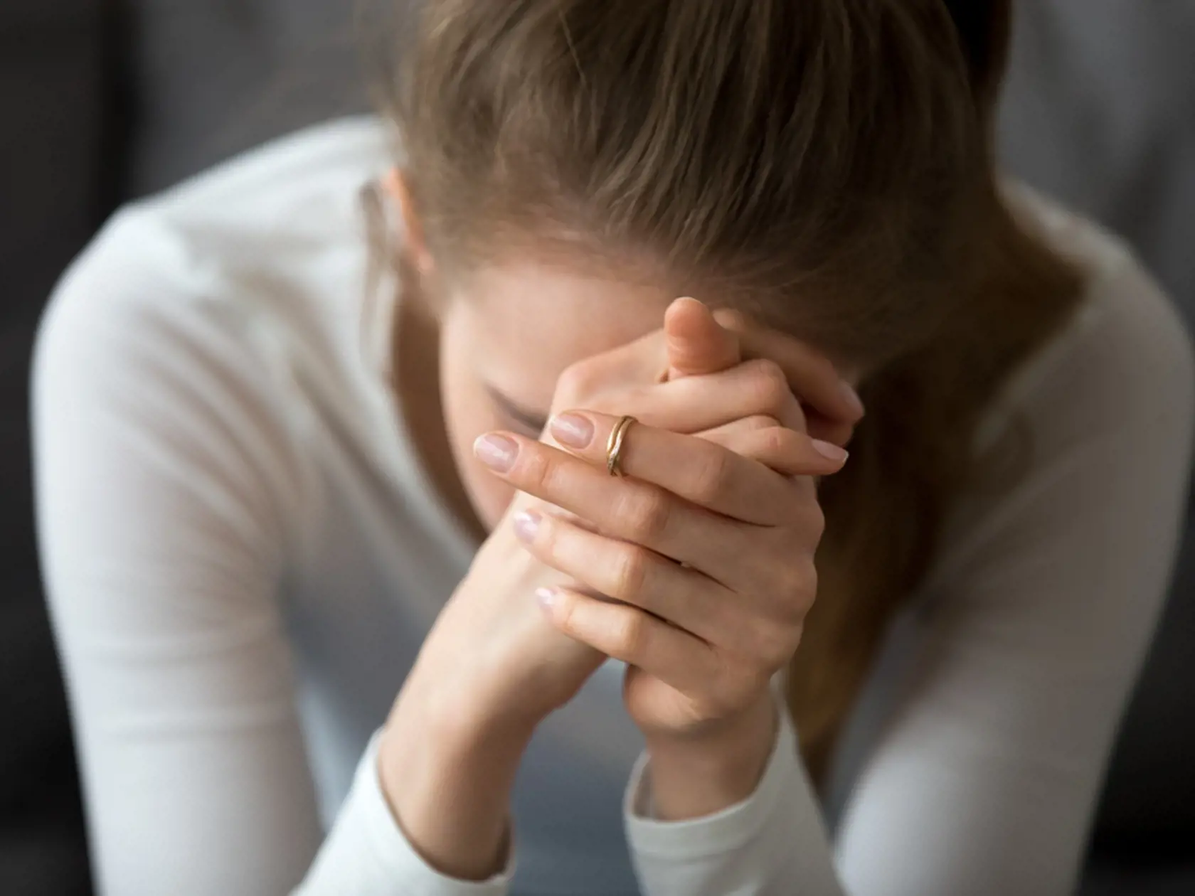 Sad,Depressed,Woman,Feeling,Bad,Down,Hopeless,Crying,Alone,,Upset
