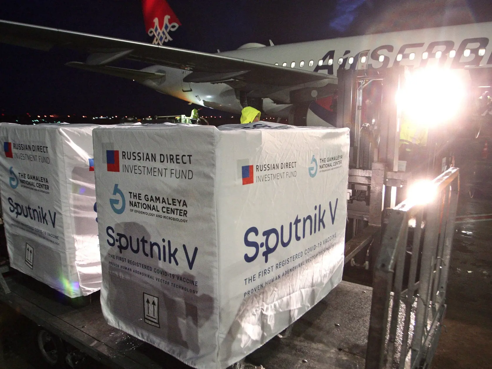 Dodávka ruskej vakcíny Sputnik V.