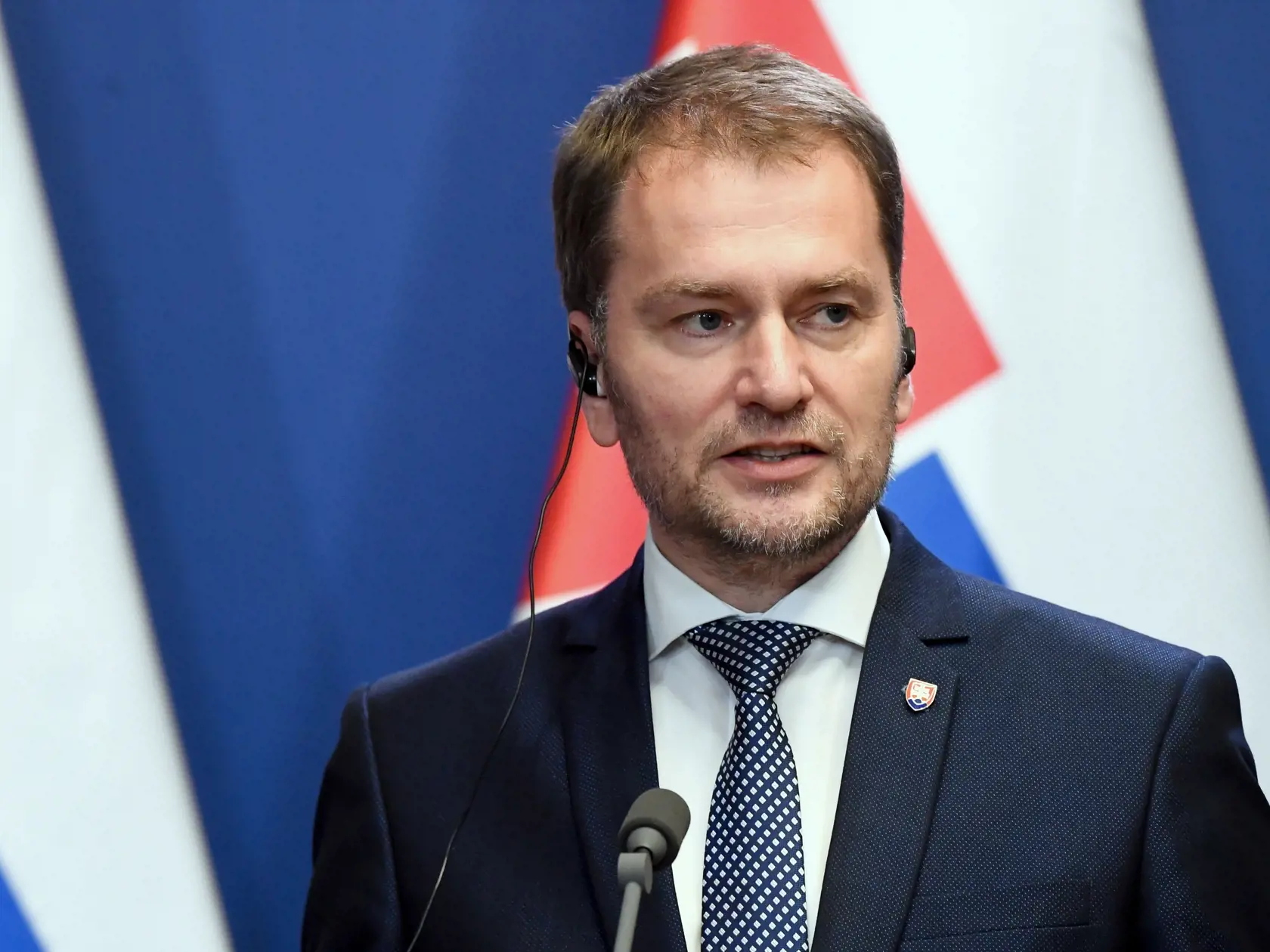 Na snímke je slovenský premiér Igor Matovič.