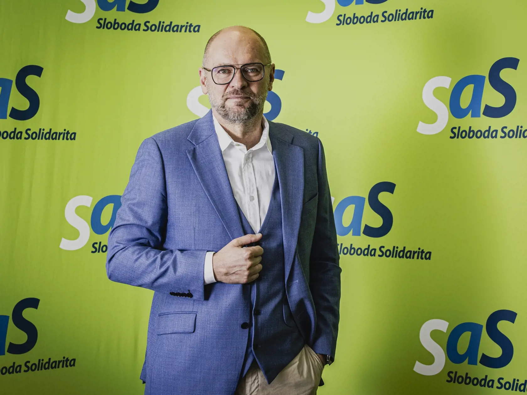 Na snímke predseda strany Sloboda a Solidarita Richard Sulík.