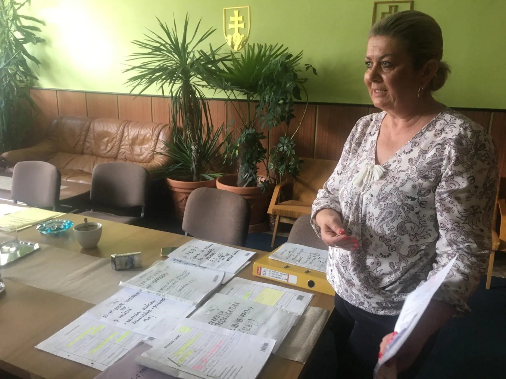 Starostka obce Mária Telepunová
