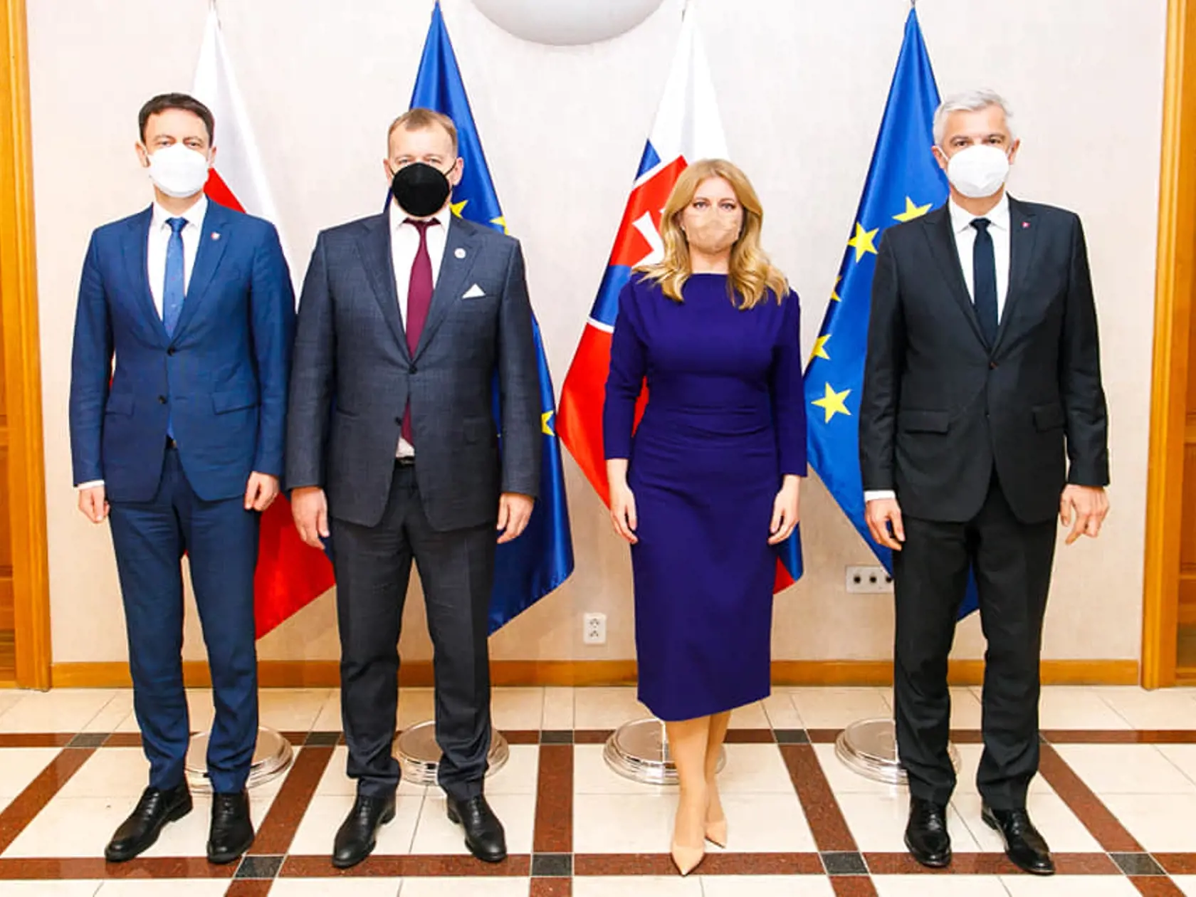 Štátni predstavitelia si spravili aj spoločnú fotku.