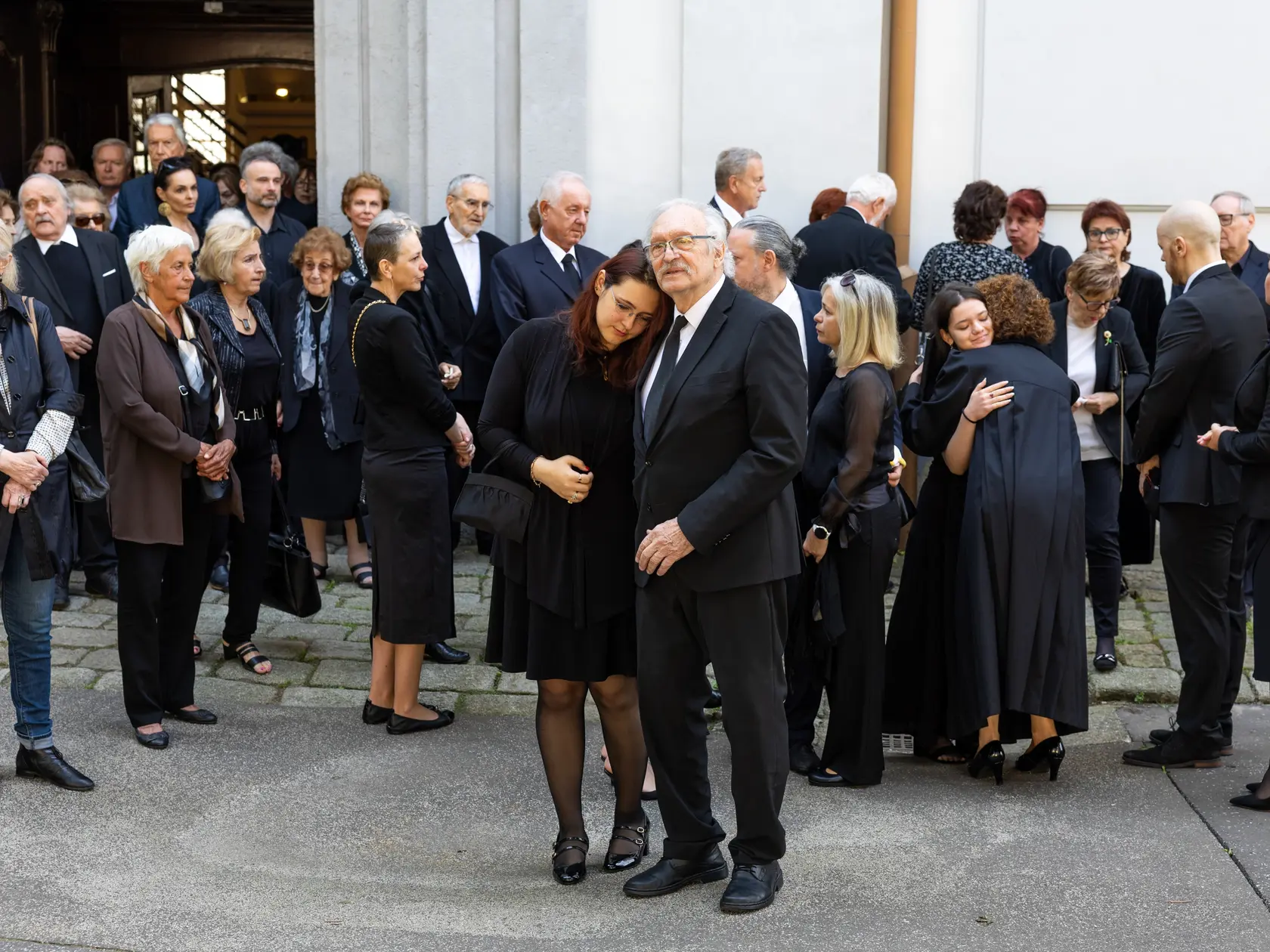 Rozlúčka s Danielou Kovárovou, manželkou herca Františka Kovára. 