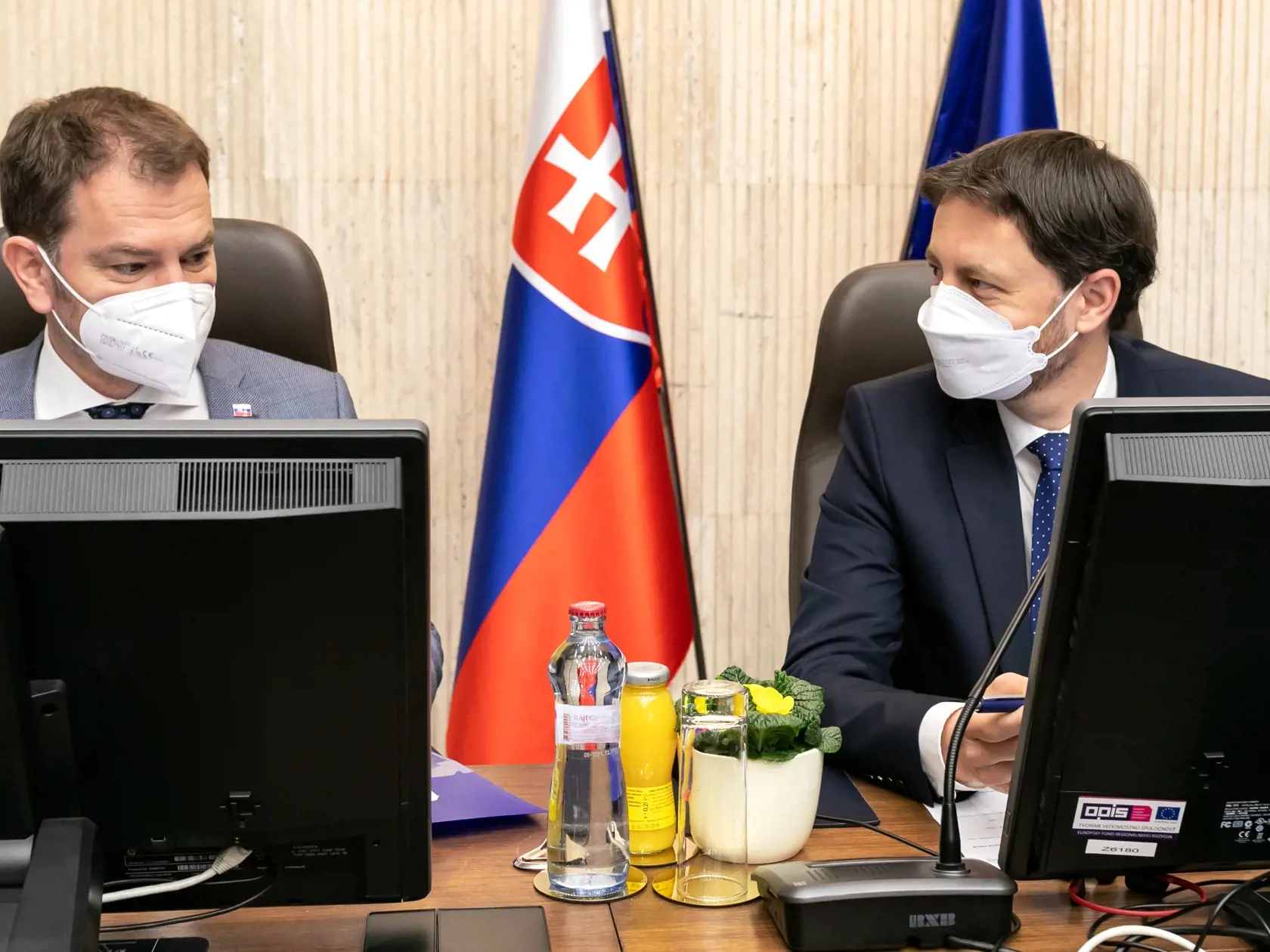 Eduard Heger prišiel na pracovný obed na ministerstvo zahraničných vecí.